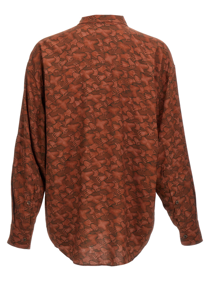 Peoples hand shirt Red Viscose Shirt, Blouse
