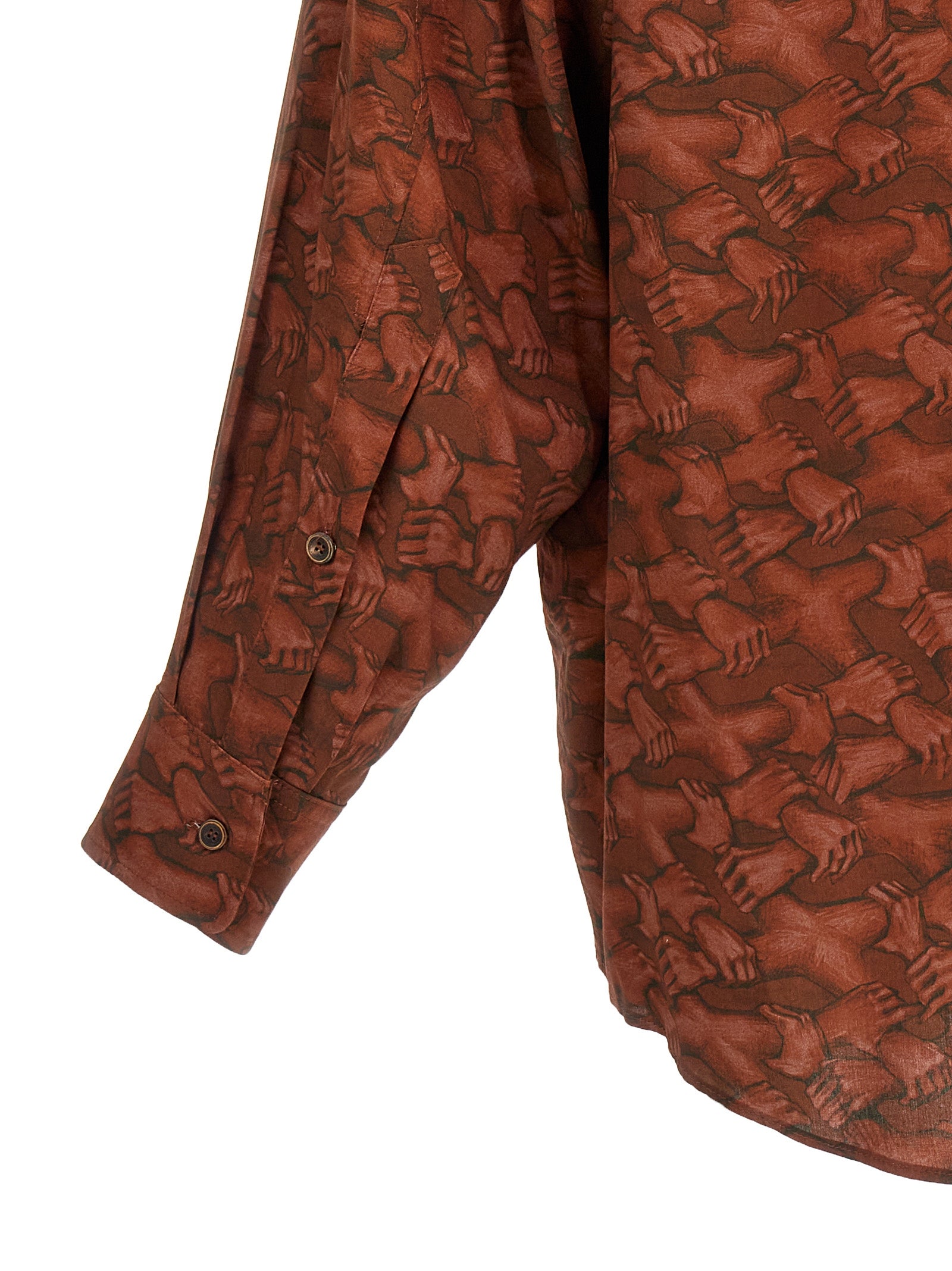 Peoples hand shirt Red Viscose Shirt, Blouse