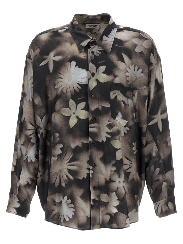 Curie X Ray Shirt Black Viscose Shirt, Blouse