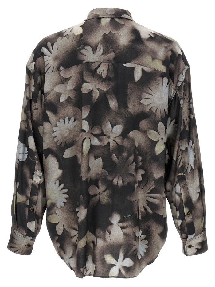 Curie X Ray Shirt Black Viscose Shirt, Blouse