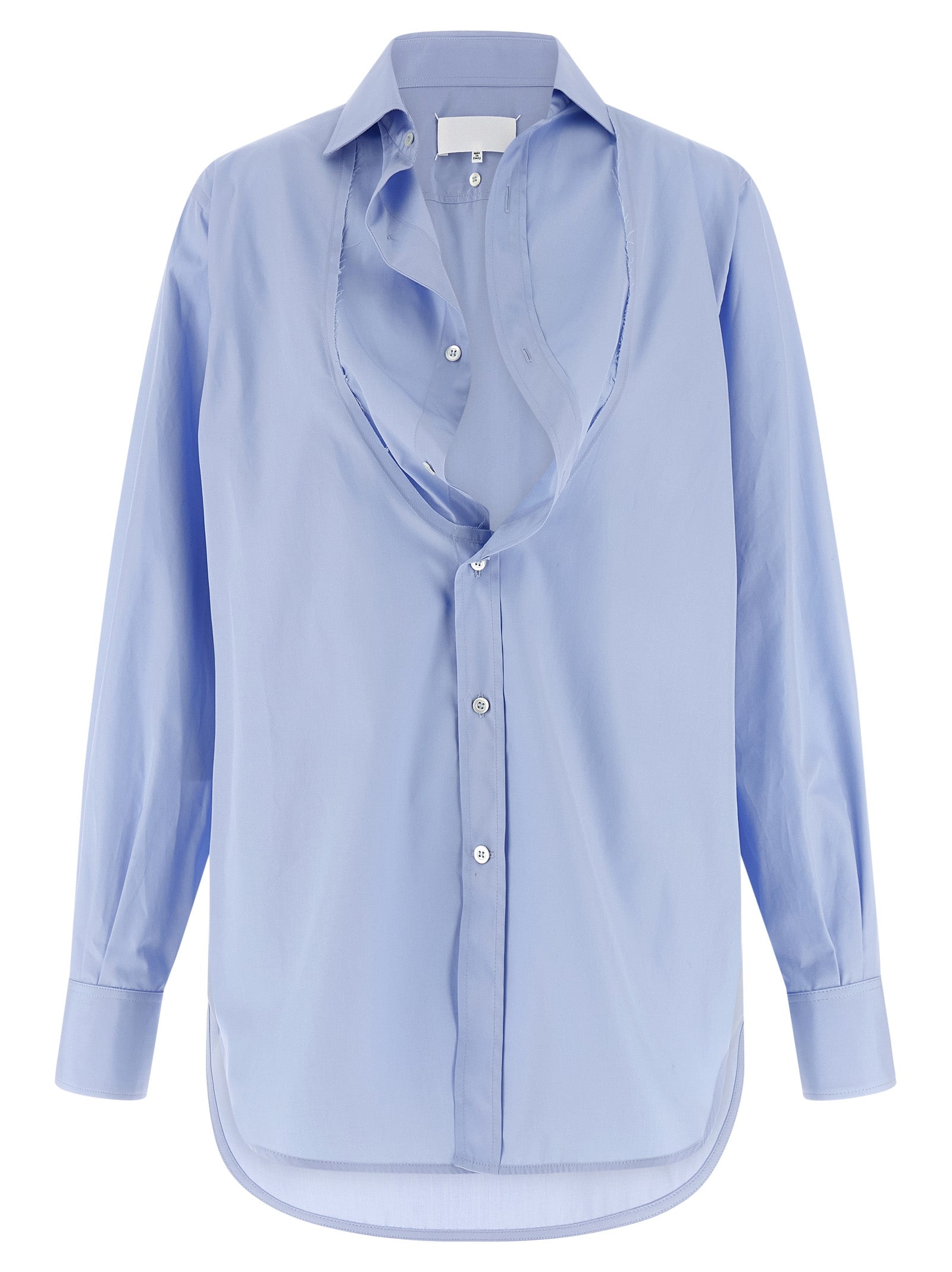 Poplin shirt Light Blue Cotton Shirt, Blouse