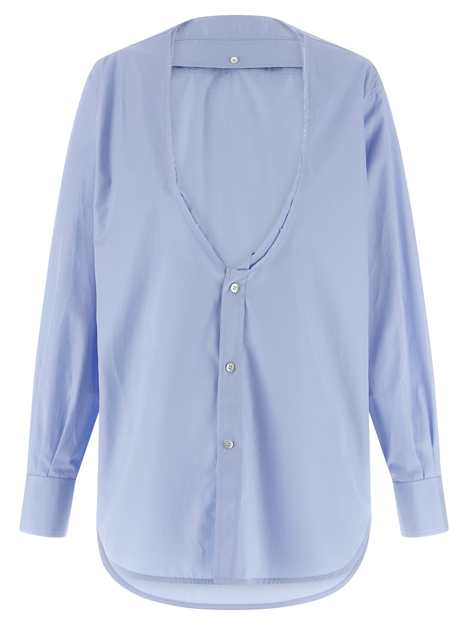 Poplin shirt Light Blue Cotton Shirt, Blouse