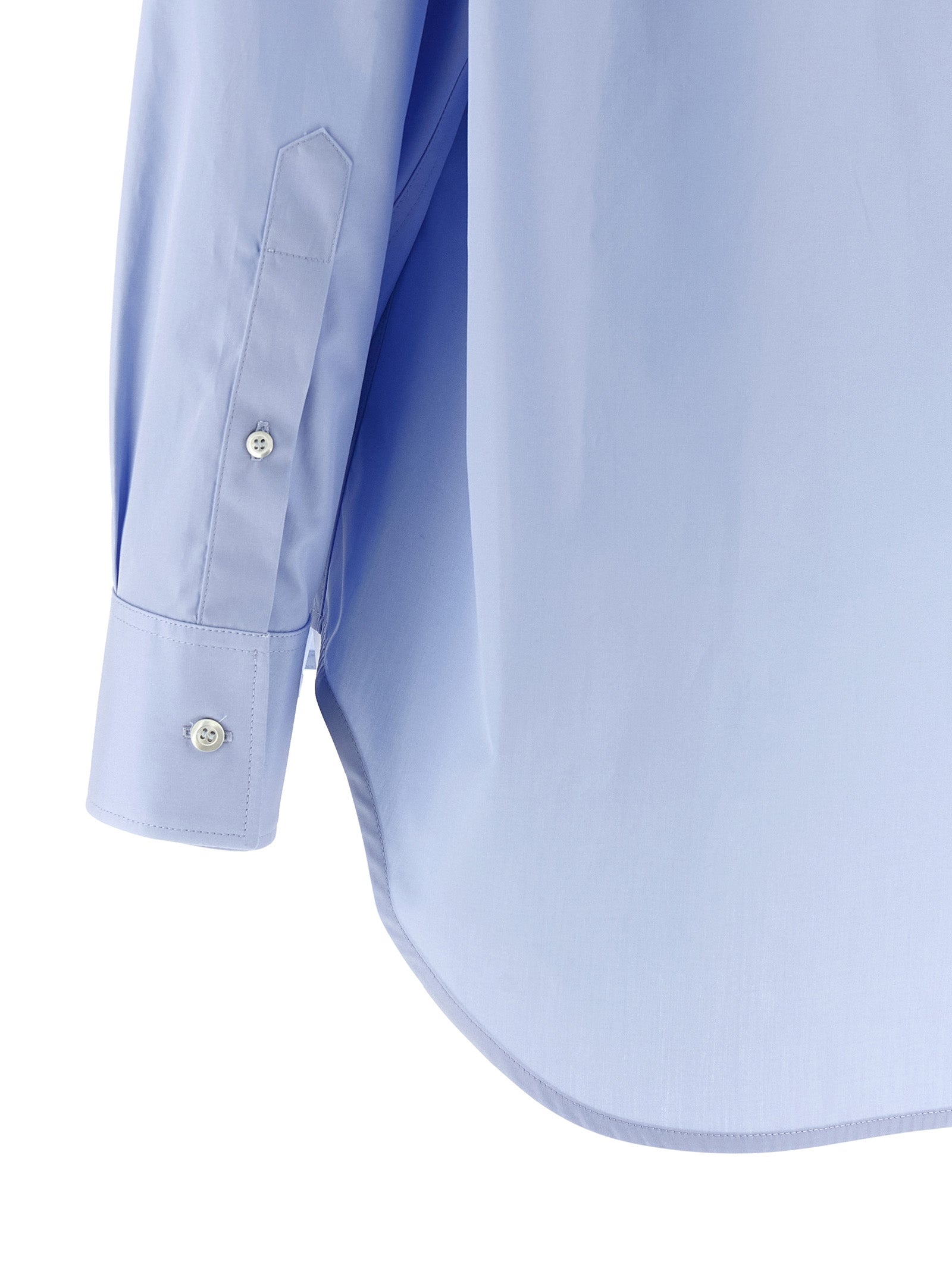 Poplin shirt Light Blue Cotton Shirt, Blouse