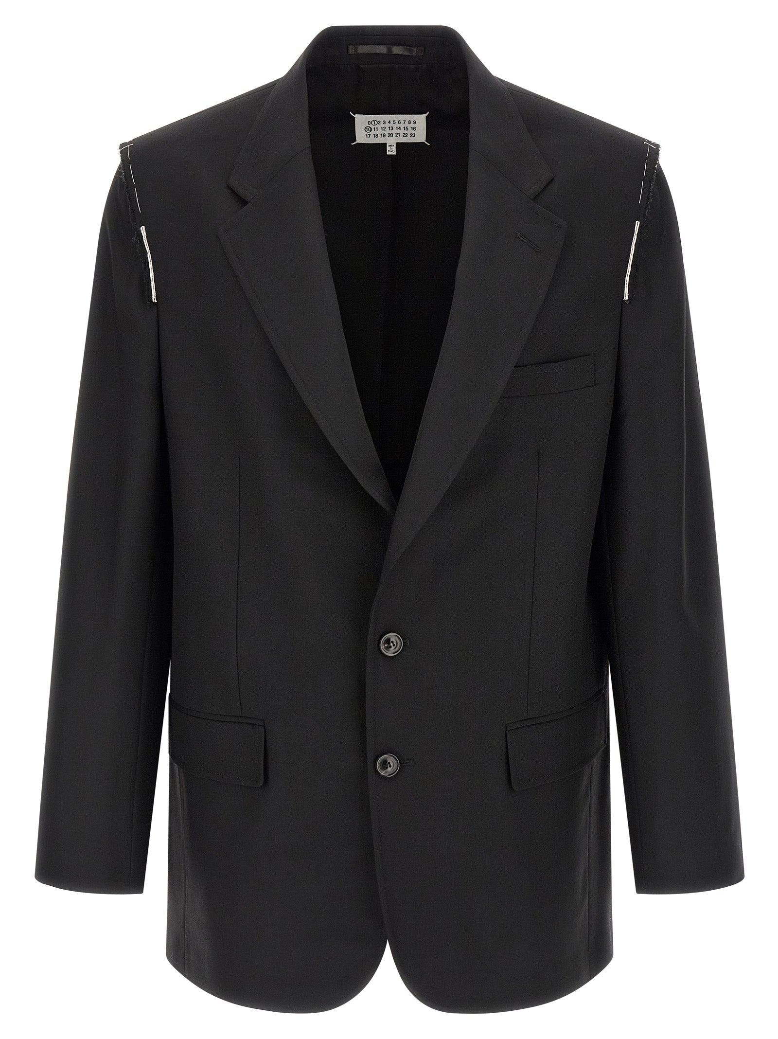 Single-breasted blazer Black Virgin Wool