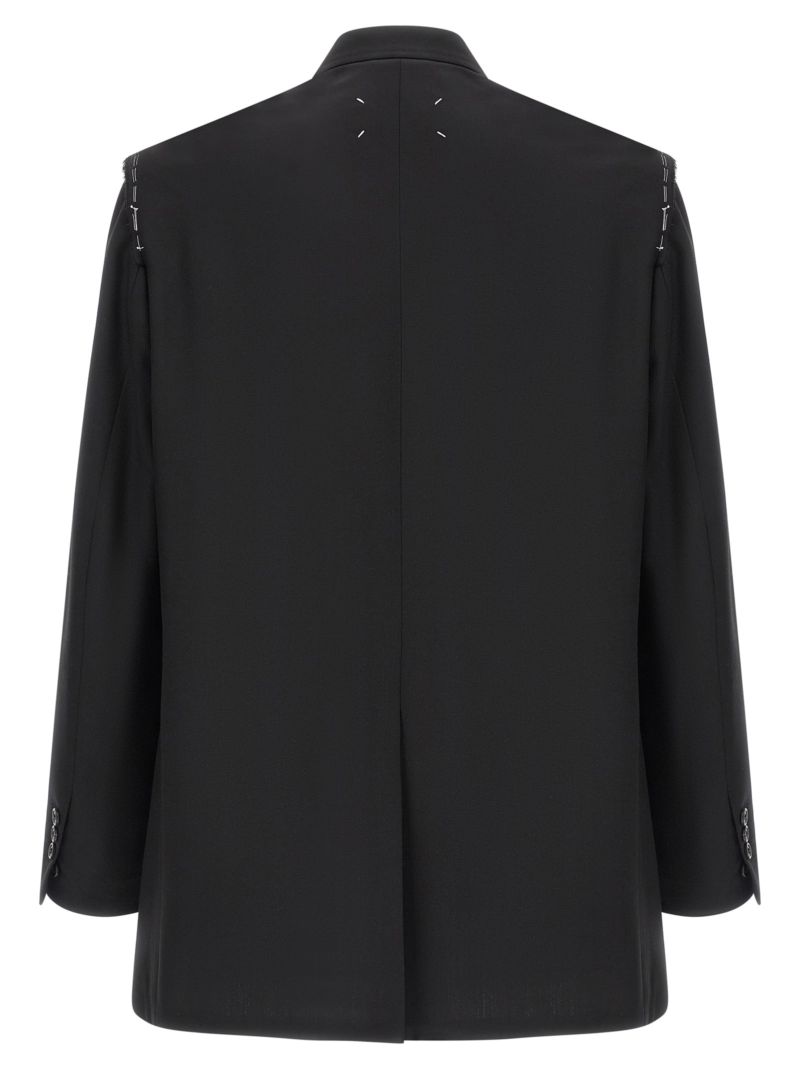 Single-breasted blazer Black Virgin Wool