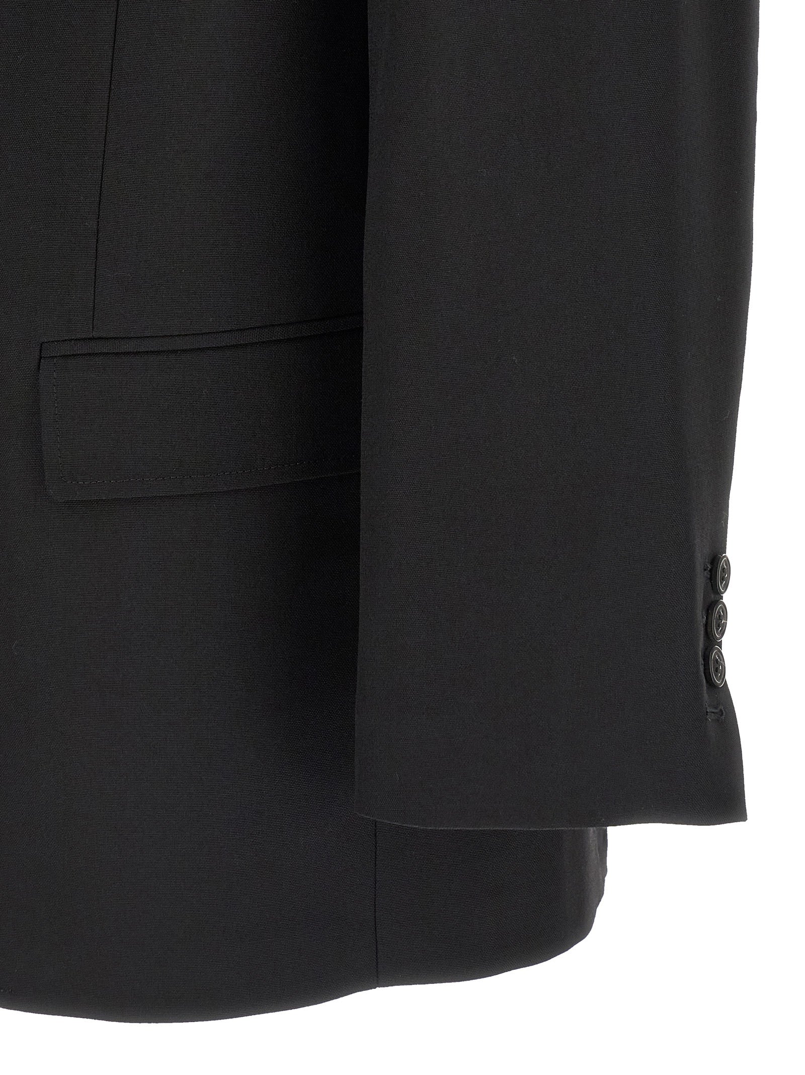 Single-breasted blazer Black Virgin Wool
