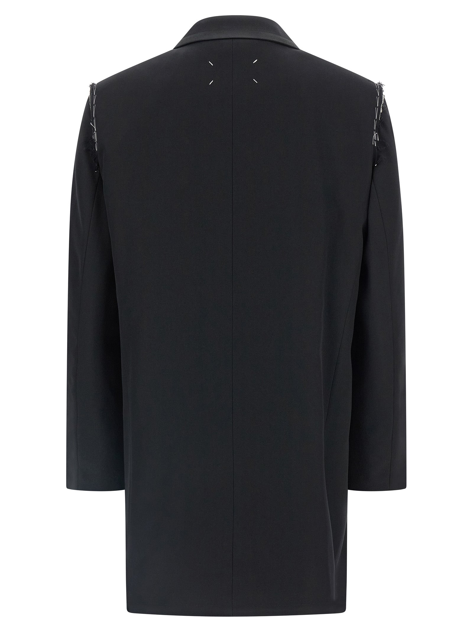 Removable inner coat Black Wool Coats, Trench