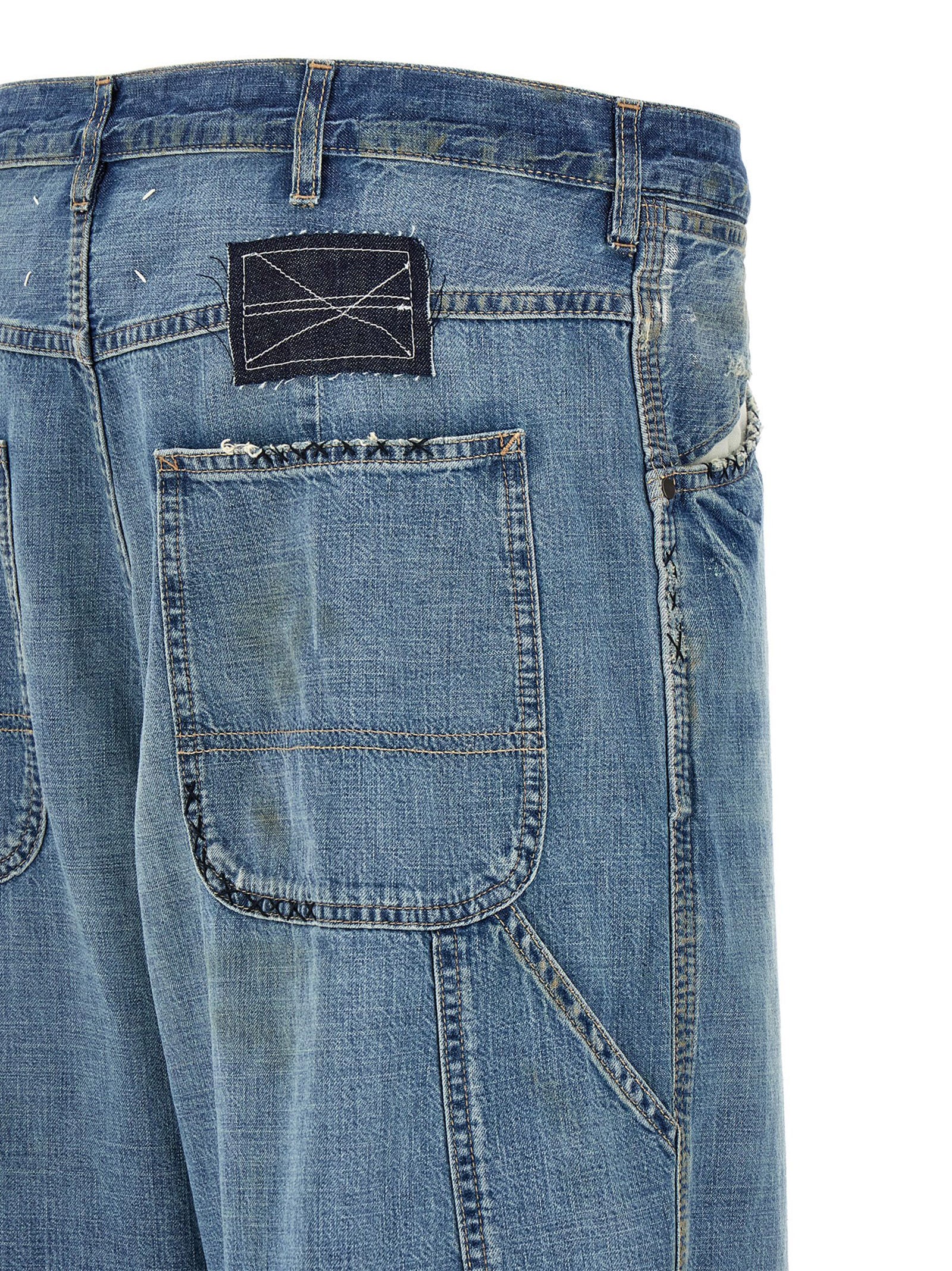 Four Stitches Jeans Blue Cotton