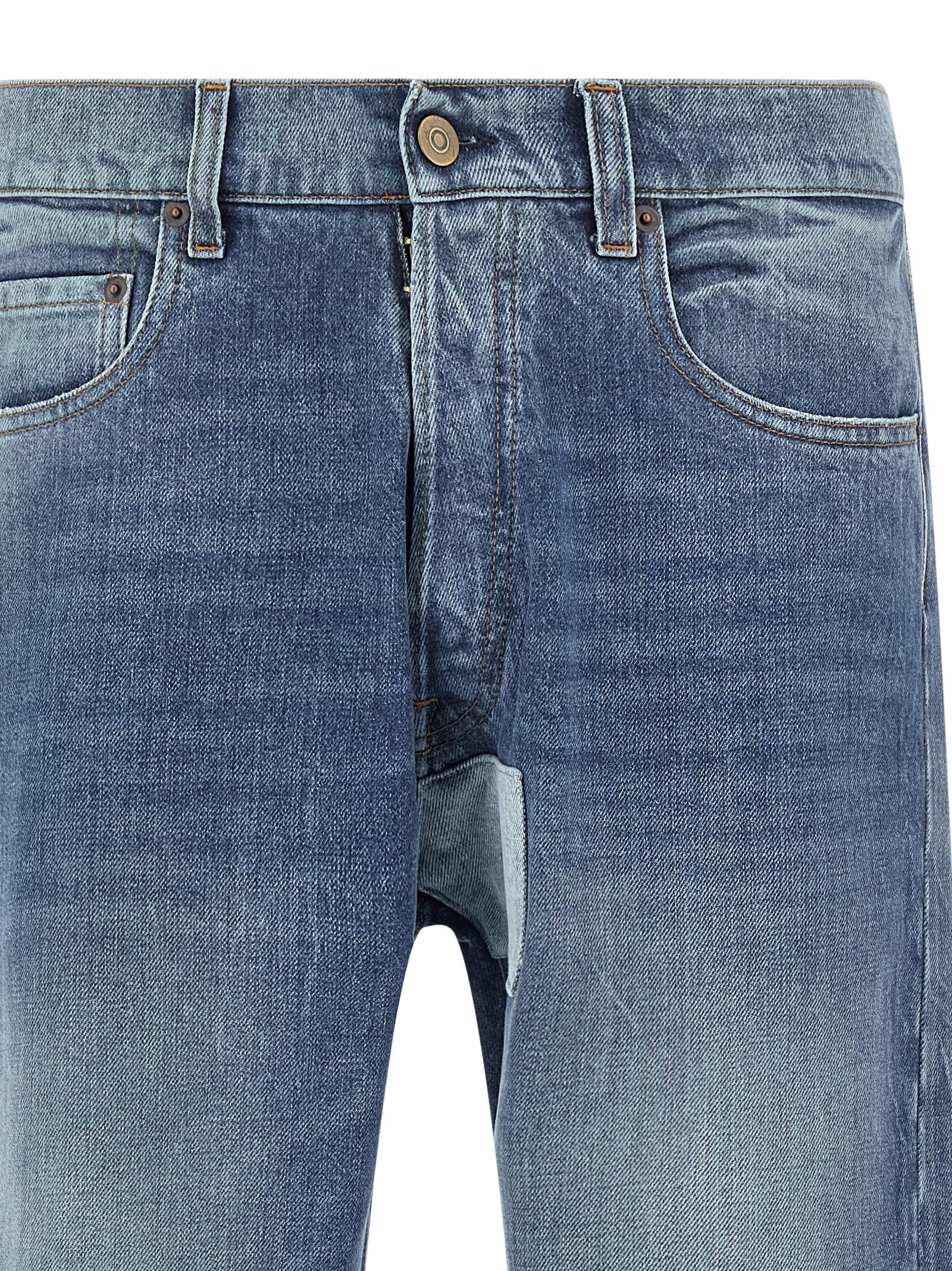 Patch jeans Blue Cotton