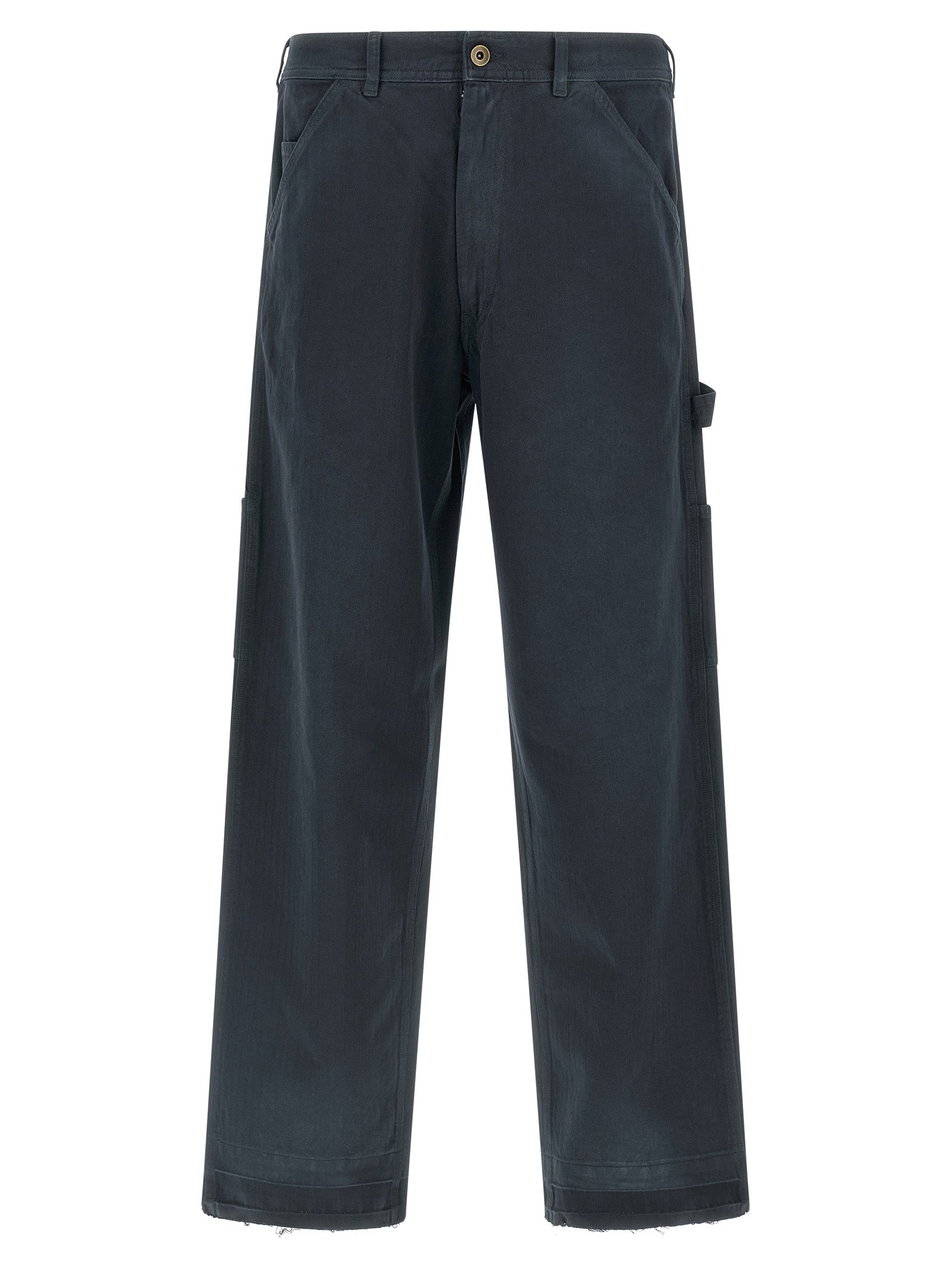 Herringbone trousers Blue Cotton Pant