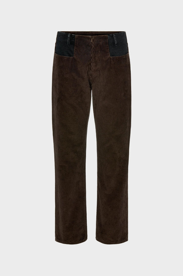 Waistless Trousers Brown