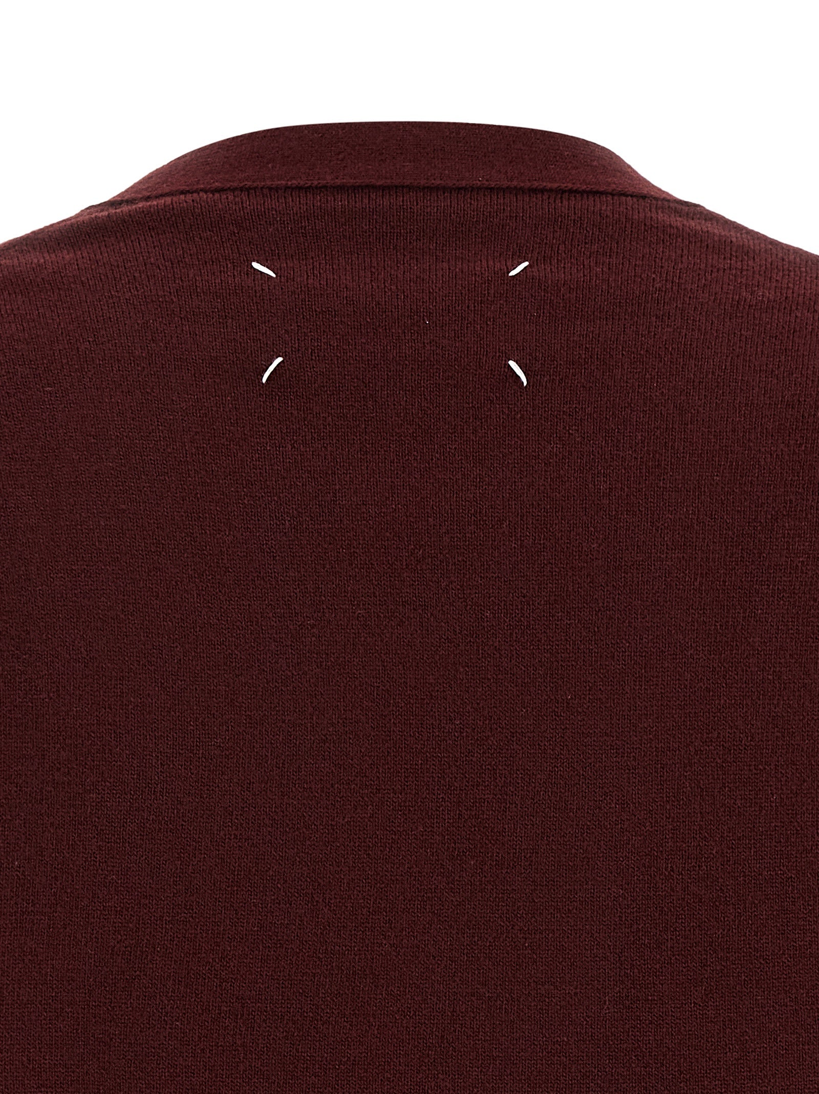 Four Stitches cardigan Bordeaux Virgin Wool Sweater, Cardigans