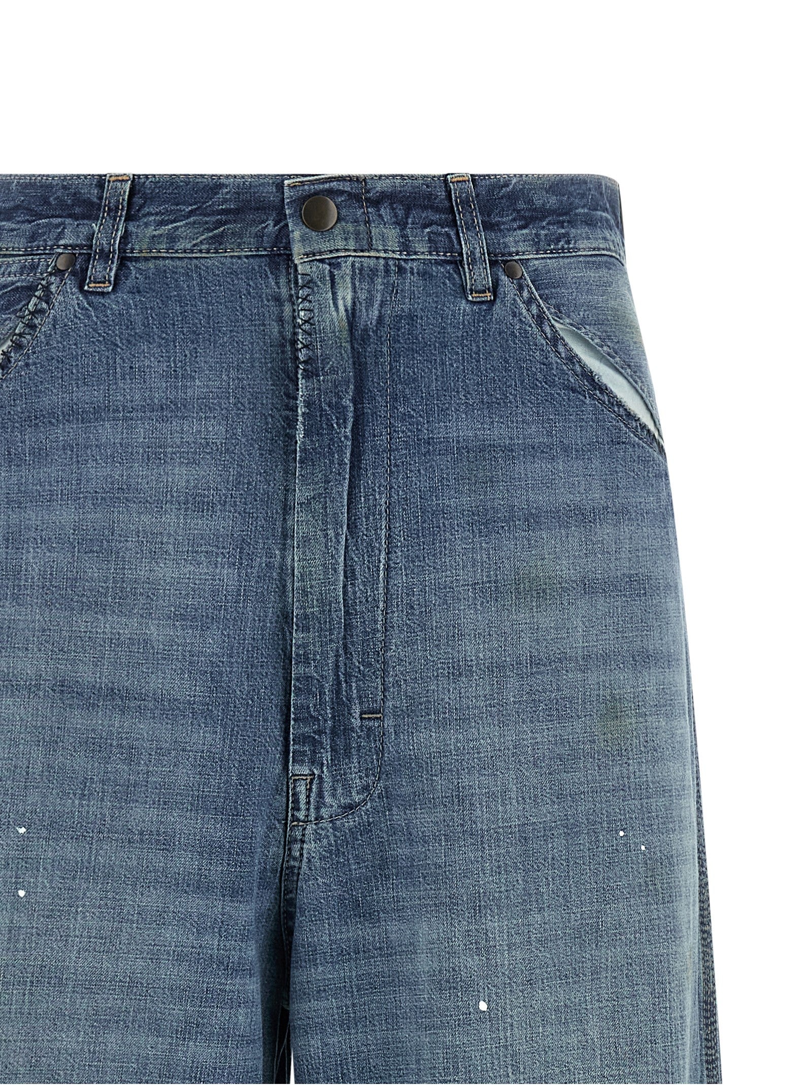 Four Stitches Jeans Blue Cotton