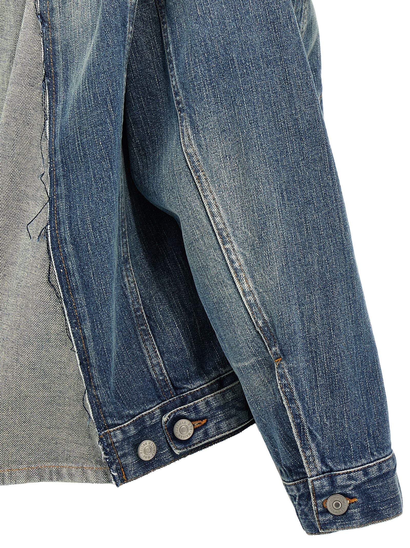 Layered denim jacket Blue Cotton Down Jacket, Parka, Casual