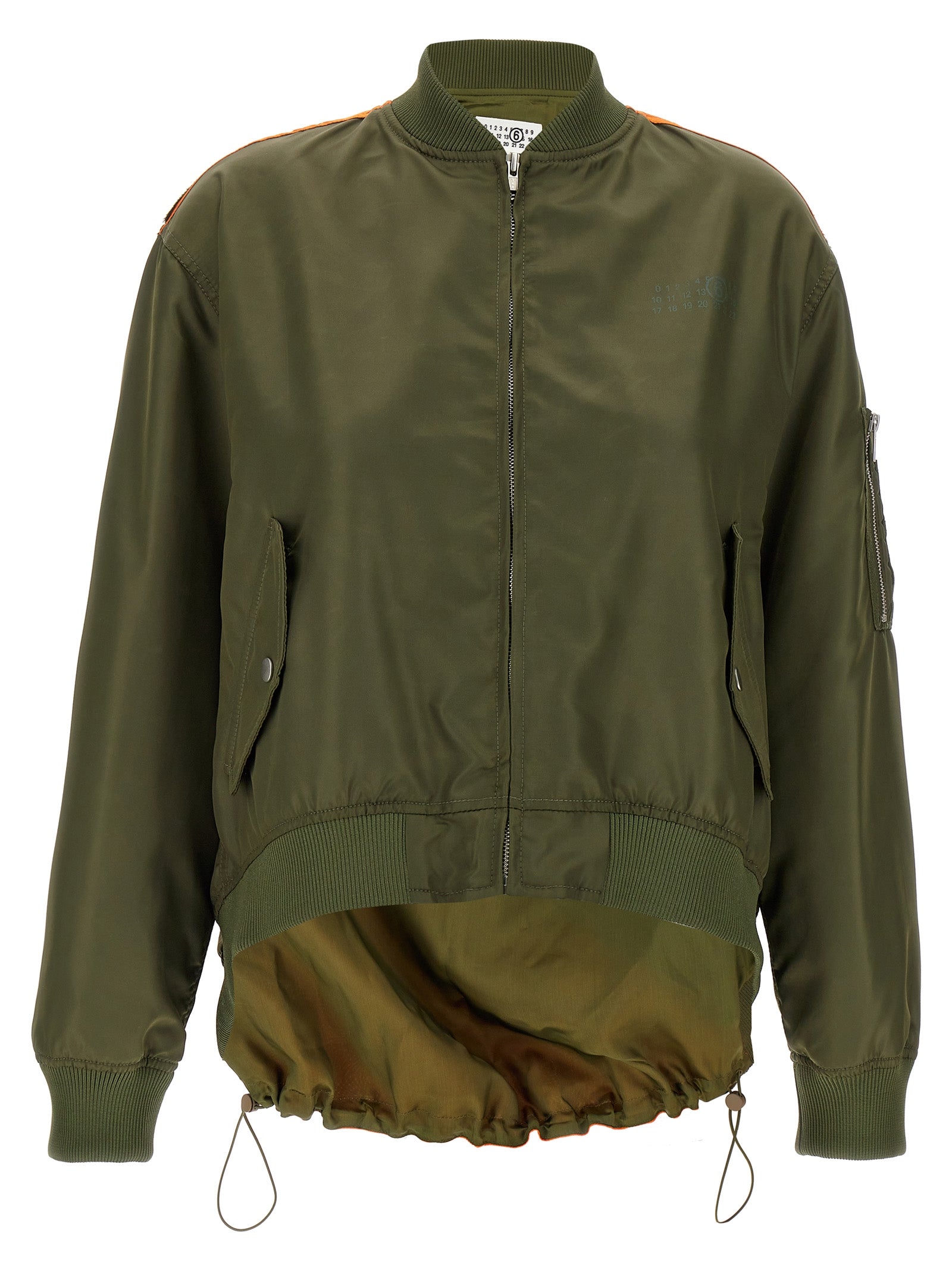 Bomber jacket Green Polyamide Down Jacket, Parka, Casual