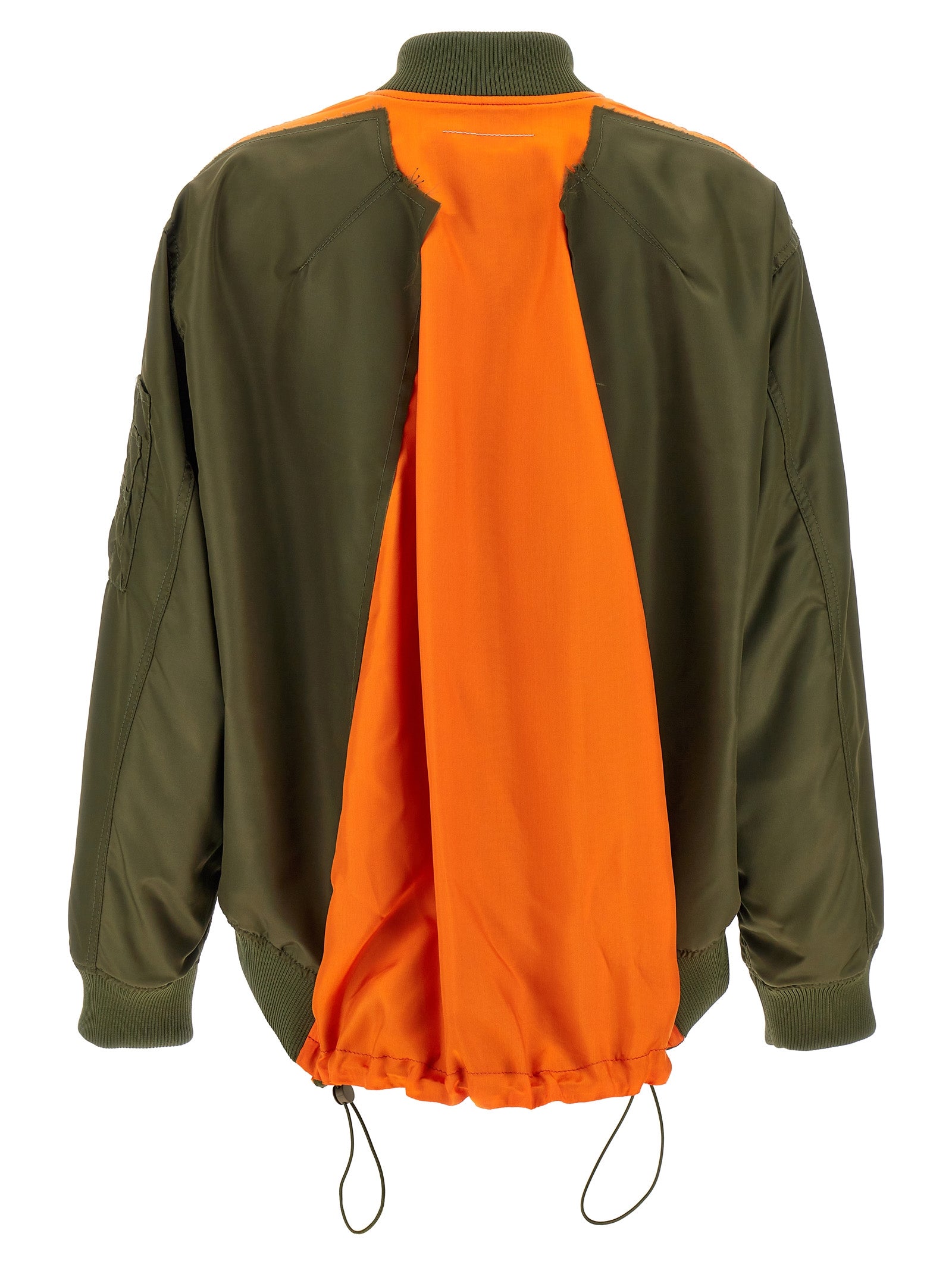 Bomber jacket Green Polyamide Down Jacket, Parka, Casual