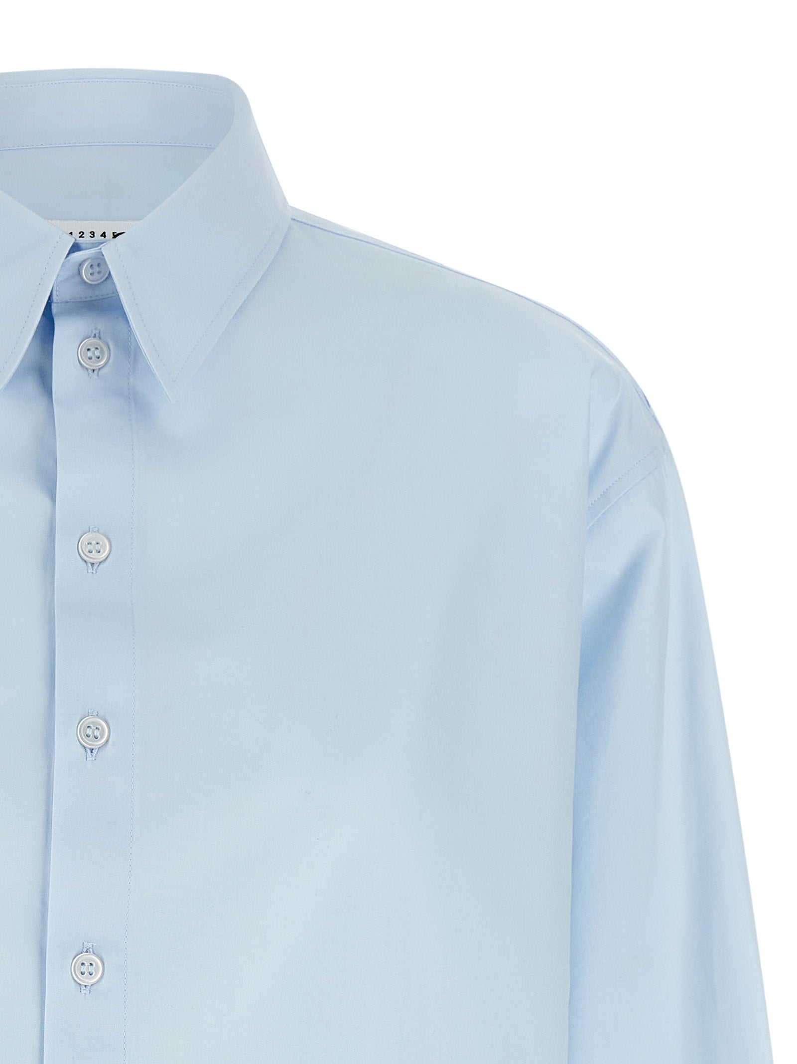 Poplin shirt Light Blue Cotton Shirt, Blouse