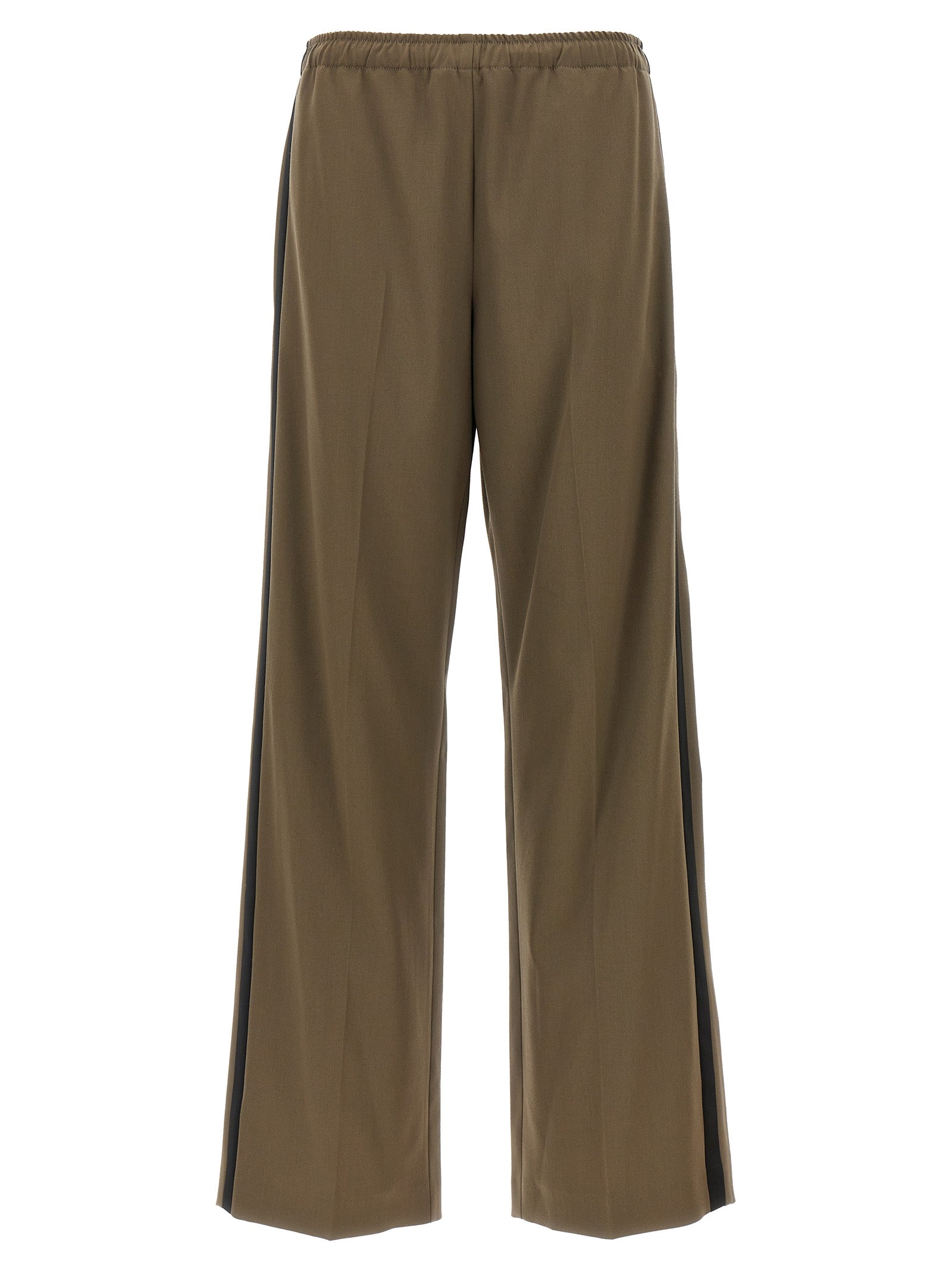 Satin band pants Green
