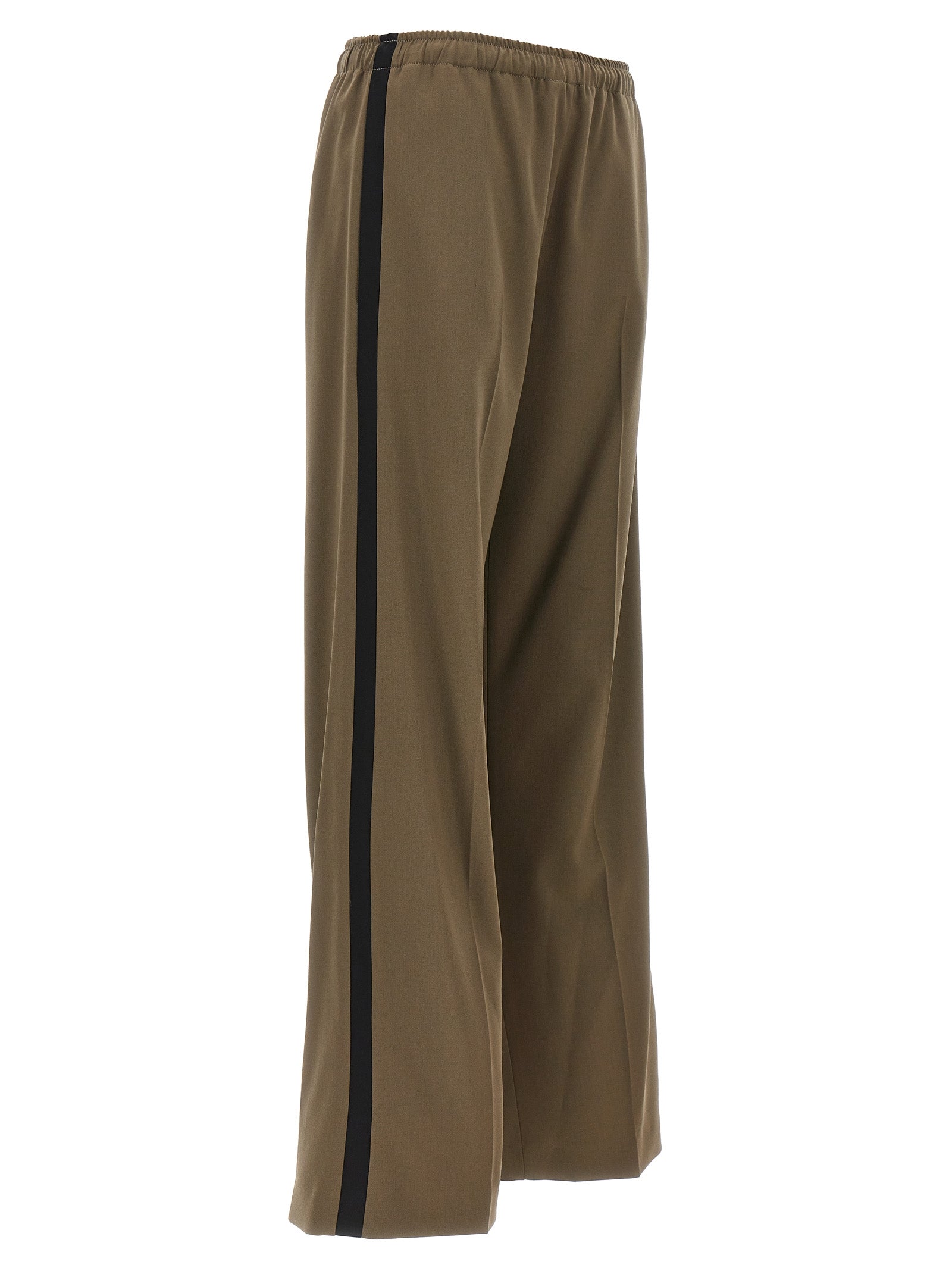 Satin band pants Green
