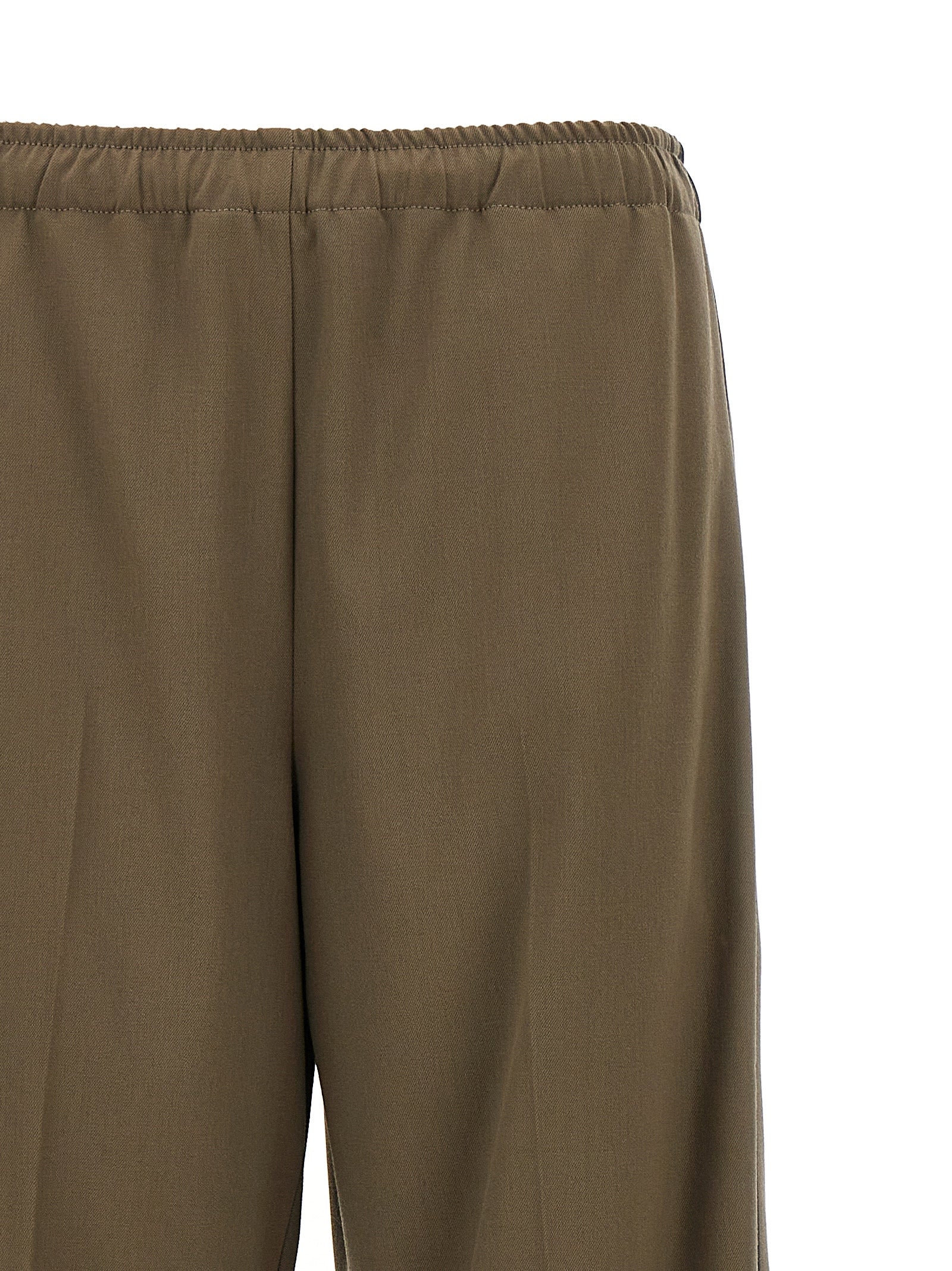 Satin band pants Green