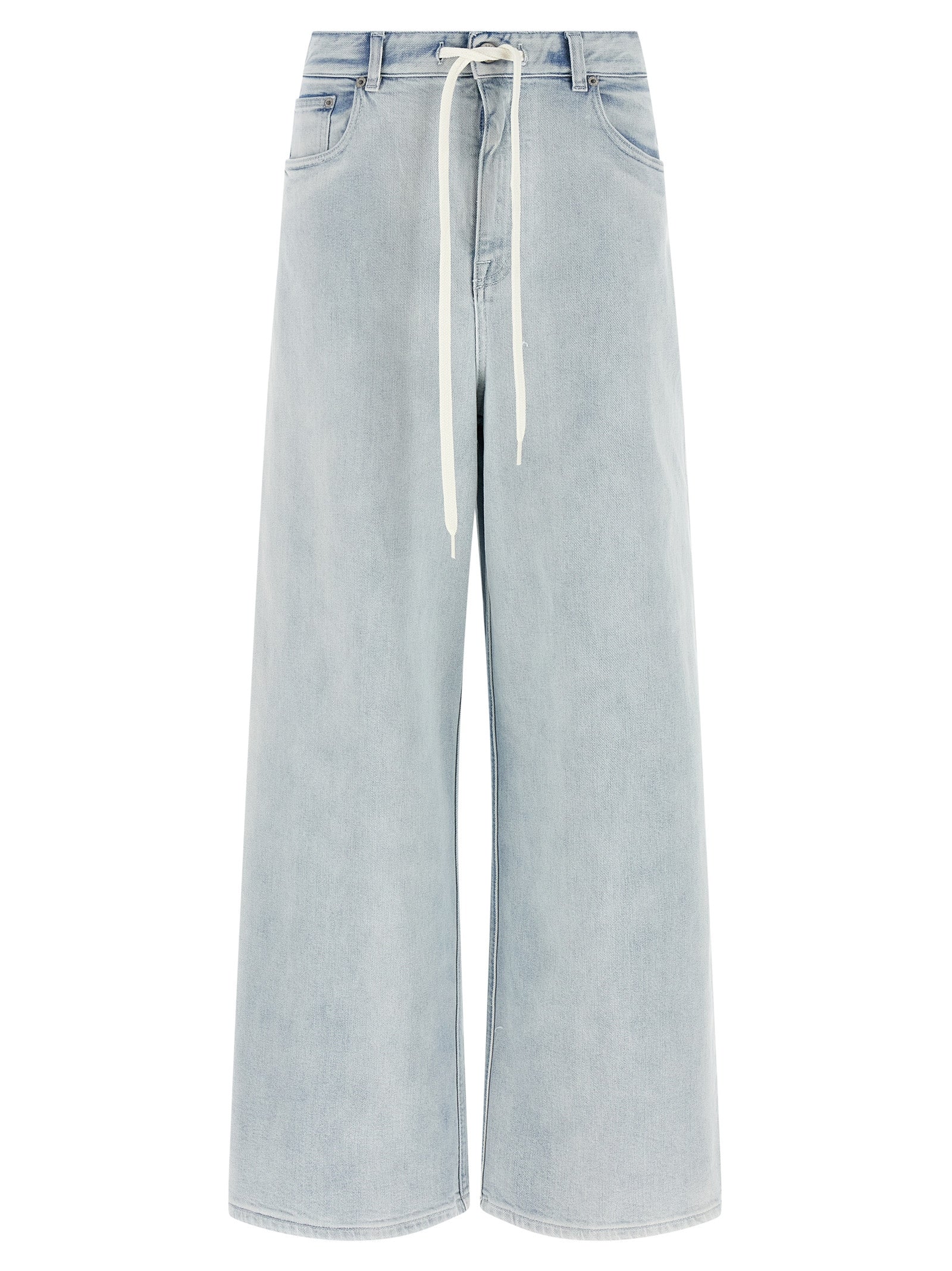 Drawstring jeans Light Blue Cotton