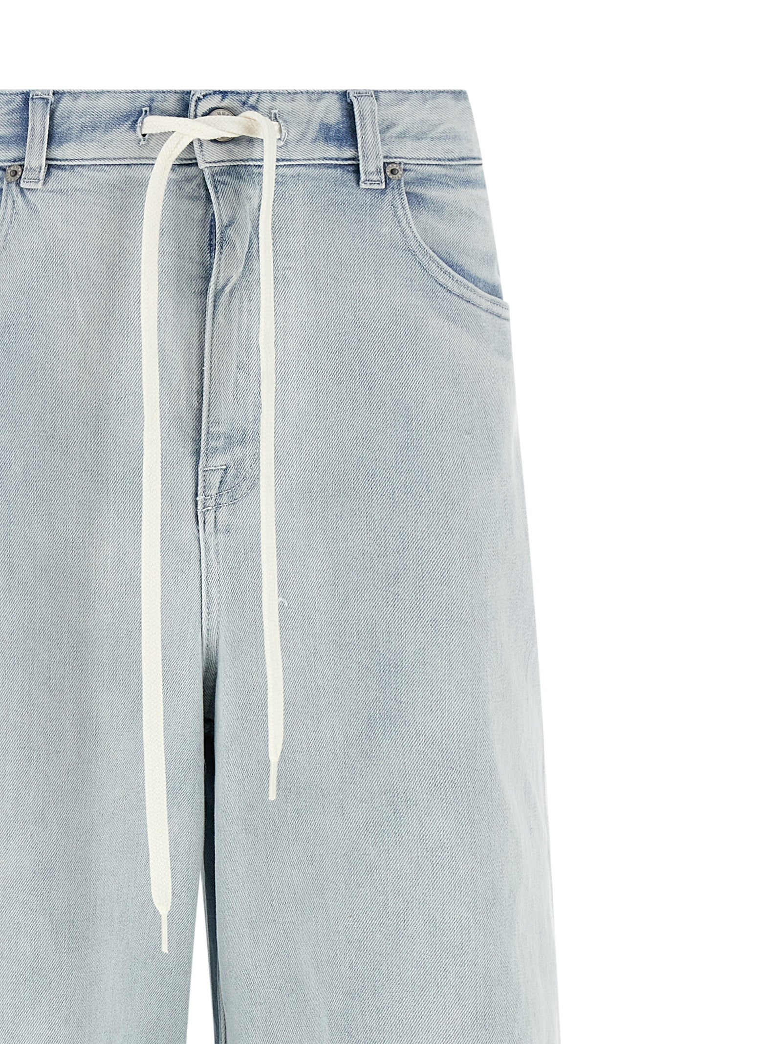 Drawstring jeans Light Blue Cotton