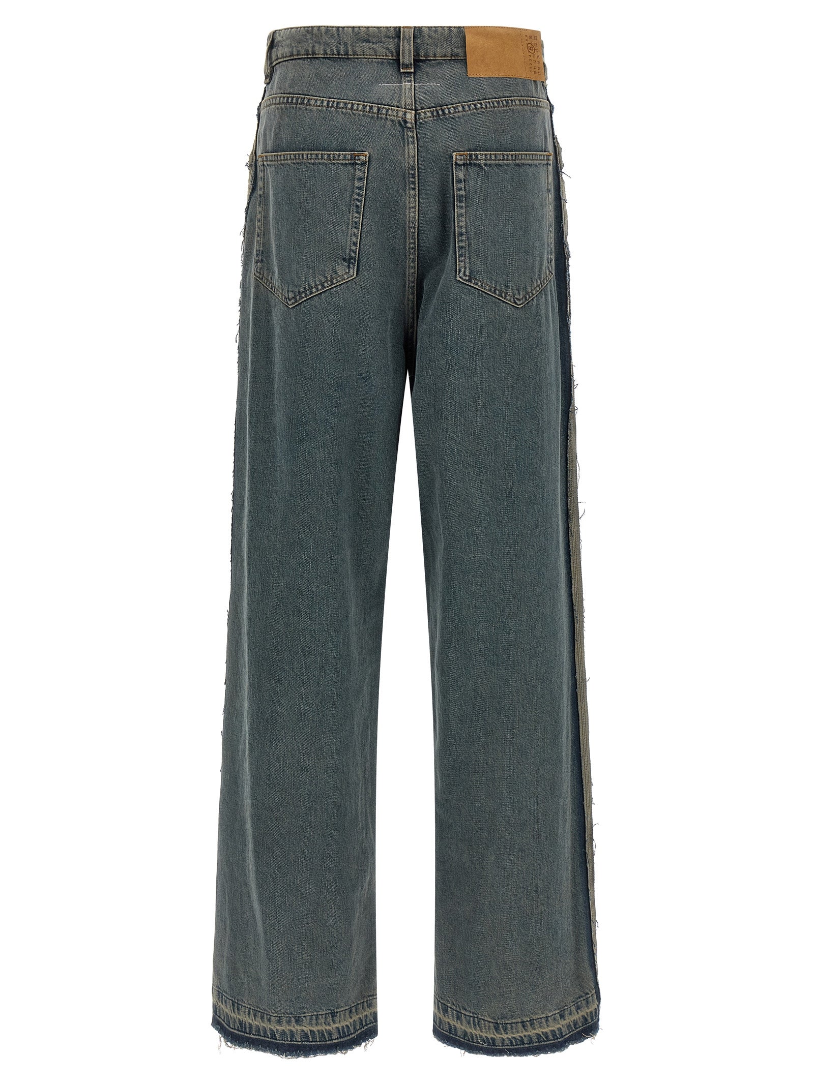Panel Jeans Blue Cotton