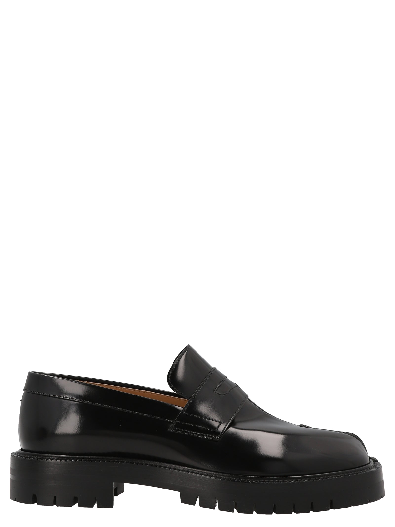 Tabi loafers Black Calf Leather (bos Taurus)