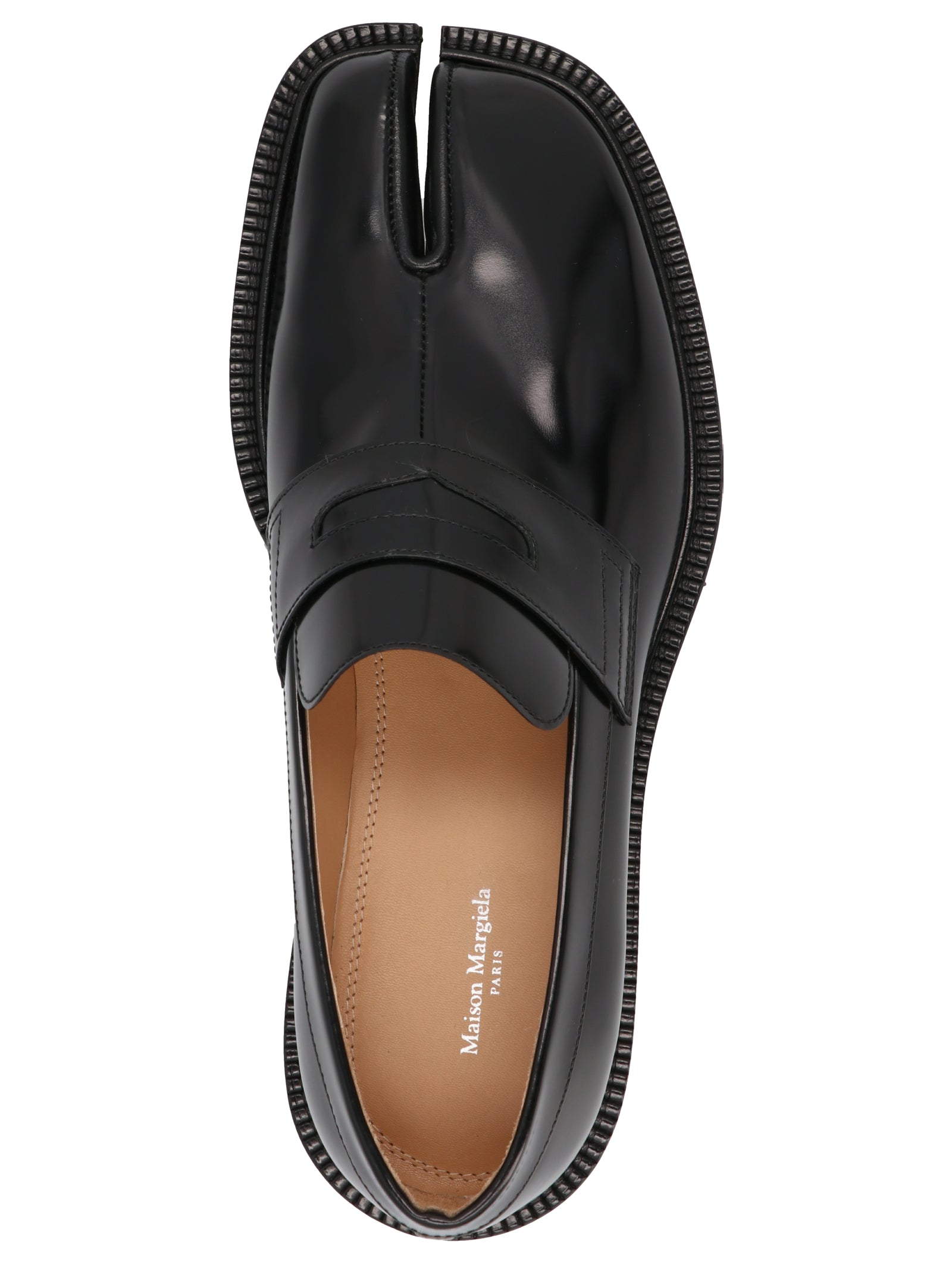 Tabi loafers Black Calf Leather (bos Taurus)
