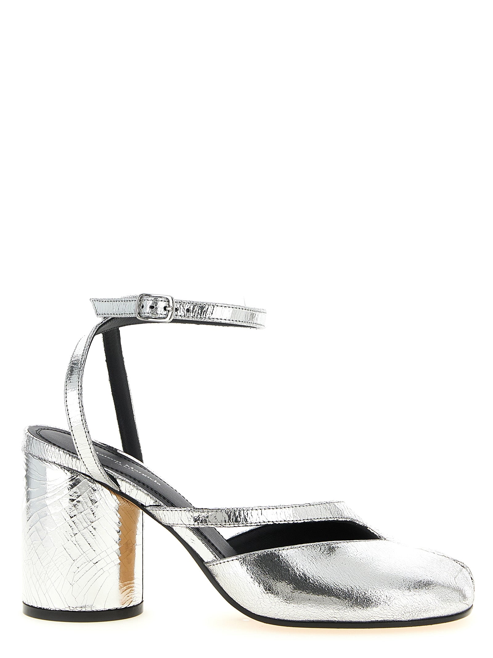 Tabi sandals Silver Calfskin Leather (bos Taurus) Pumps