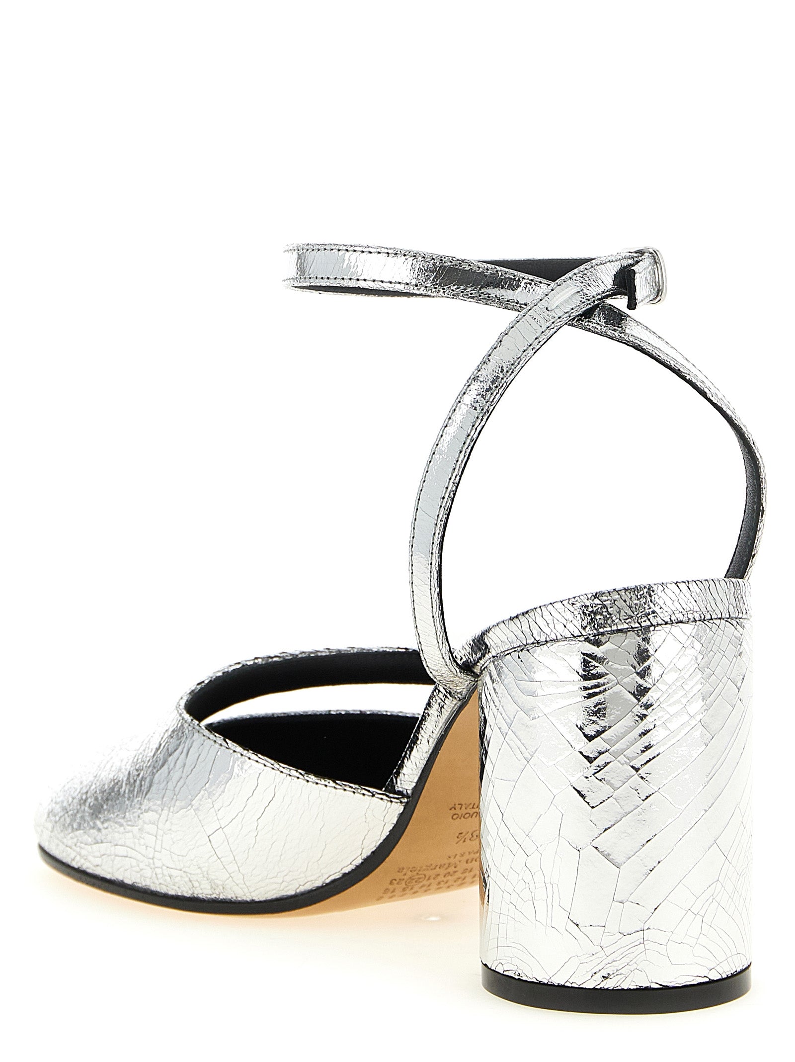 Tabi sandals Silver Calfskin Leather (bos Taurus) Pumps