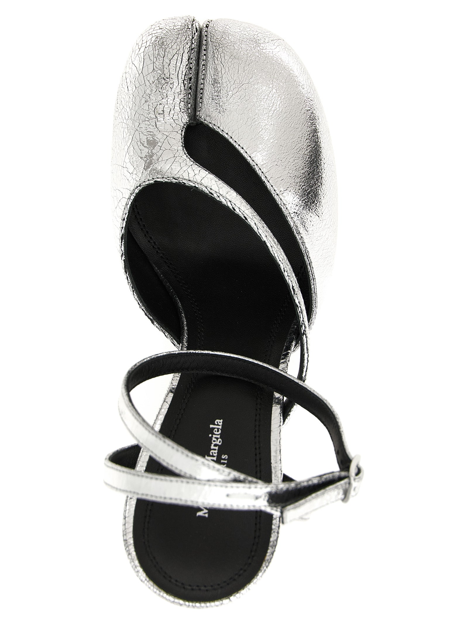 Tabi sandals Silver Calfskin Leather (bos Taurus) Pumps