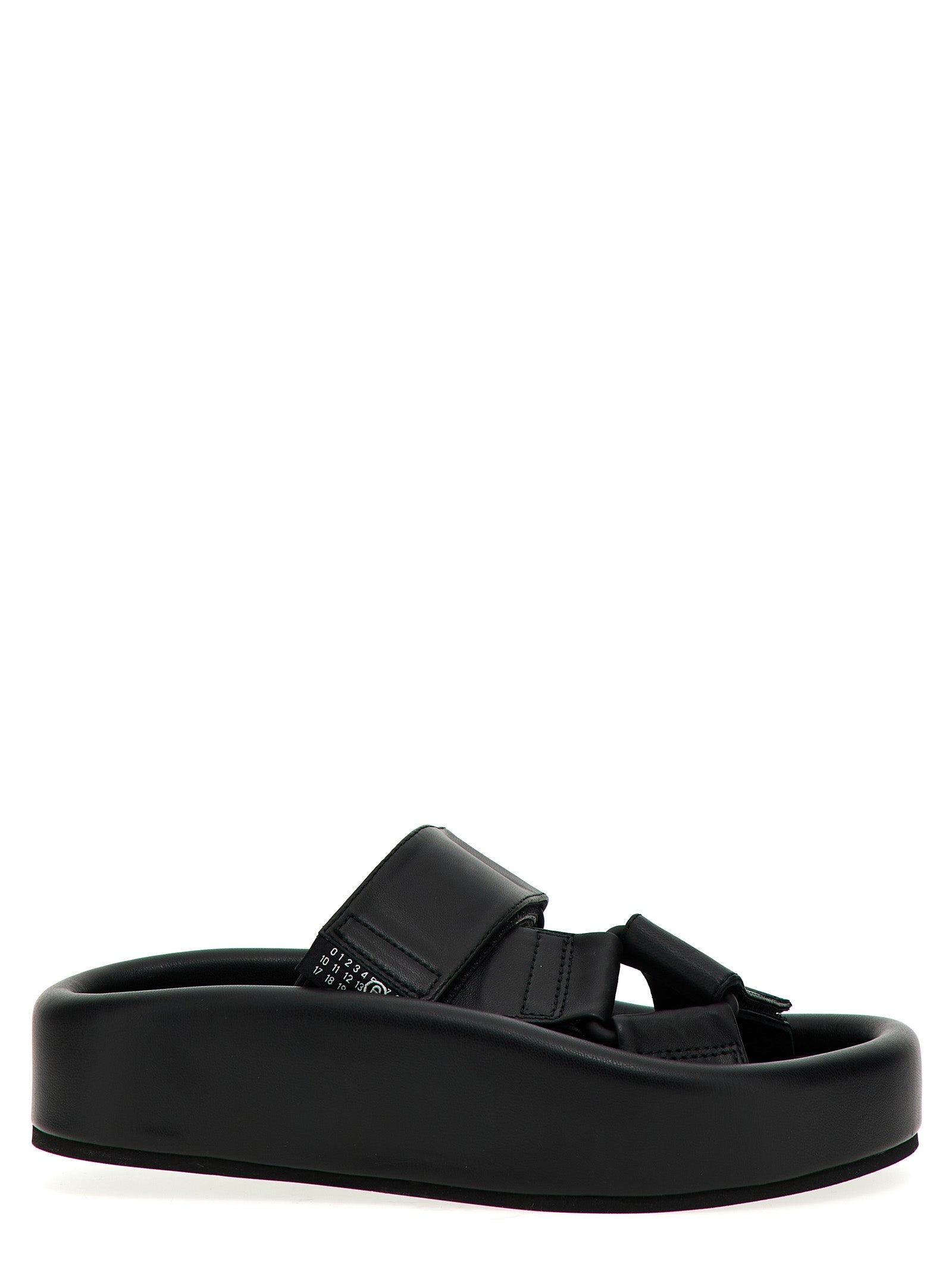 Leather sandals Black