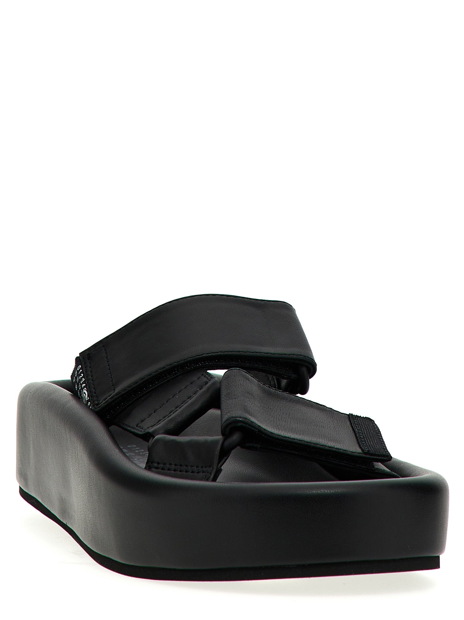 Leather sandals Black