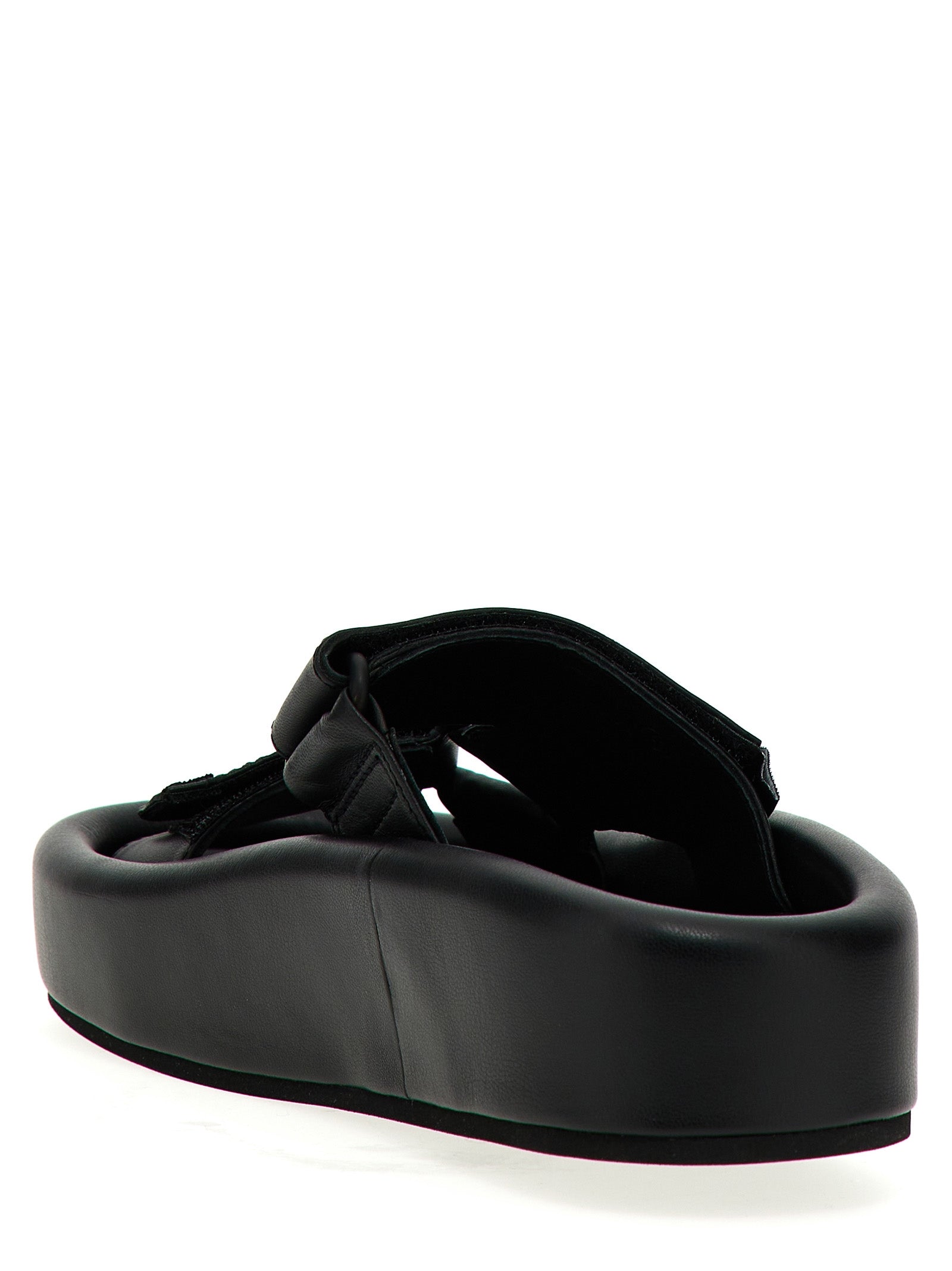 Leather sandals Black