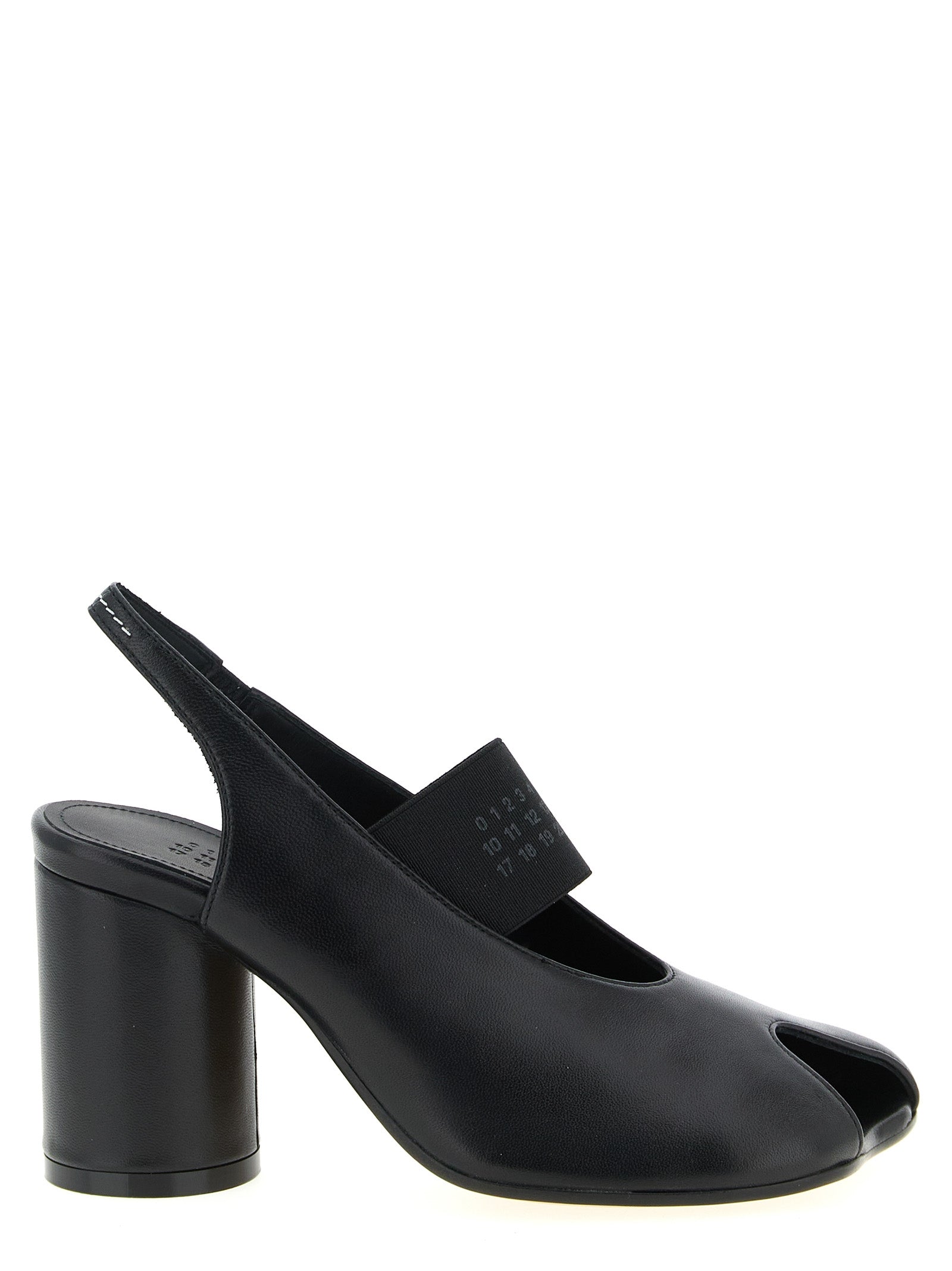 Anatomic Numeric slingback Black Lamb Leather (ovis Aries) Pumps