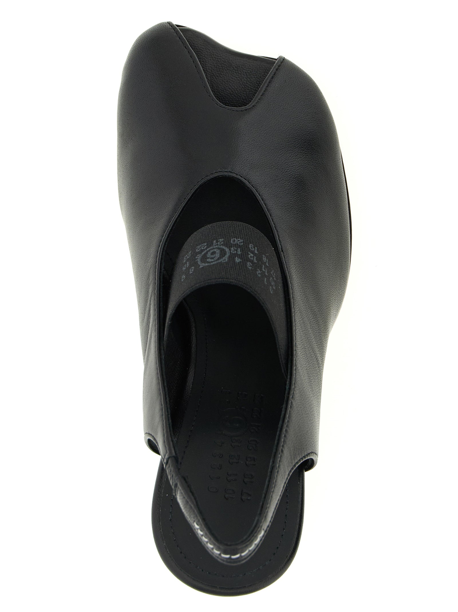 Anatomic Numeric slingback Black Lamb Leather (ovis Aries) Pumps