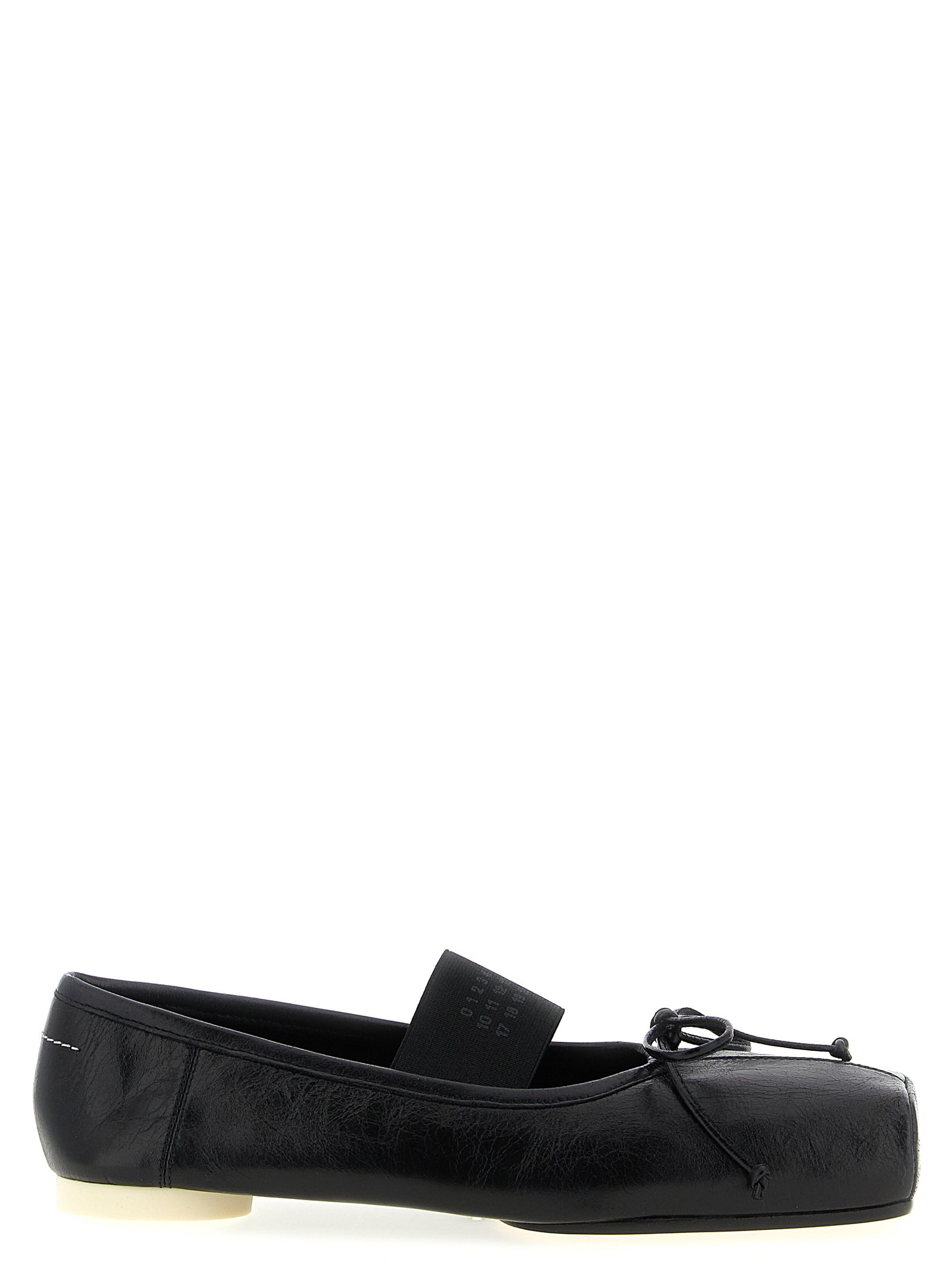 Ballet flats Black Calfskin Leather (bos Taurus) Flat Shoes