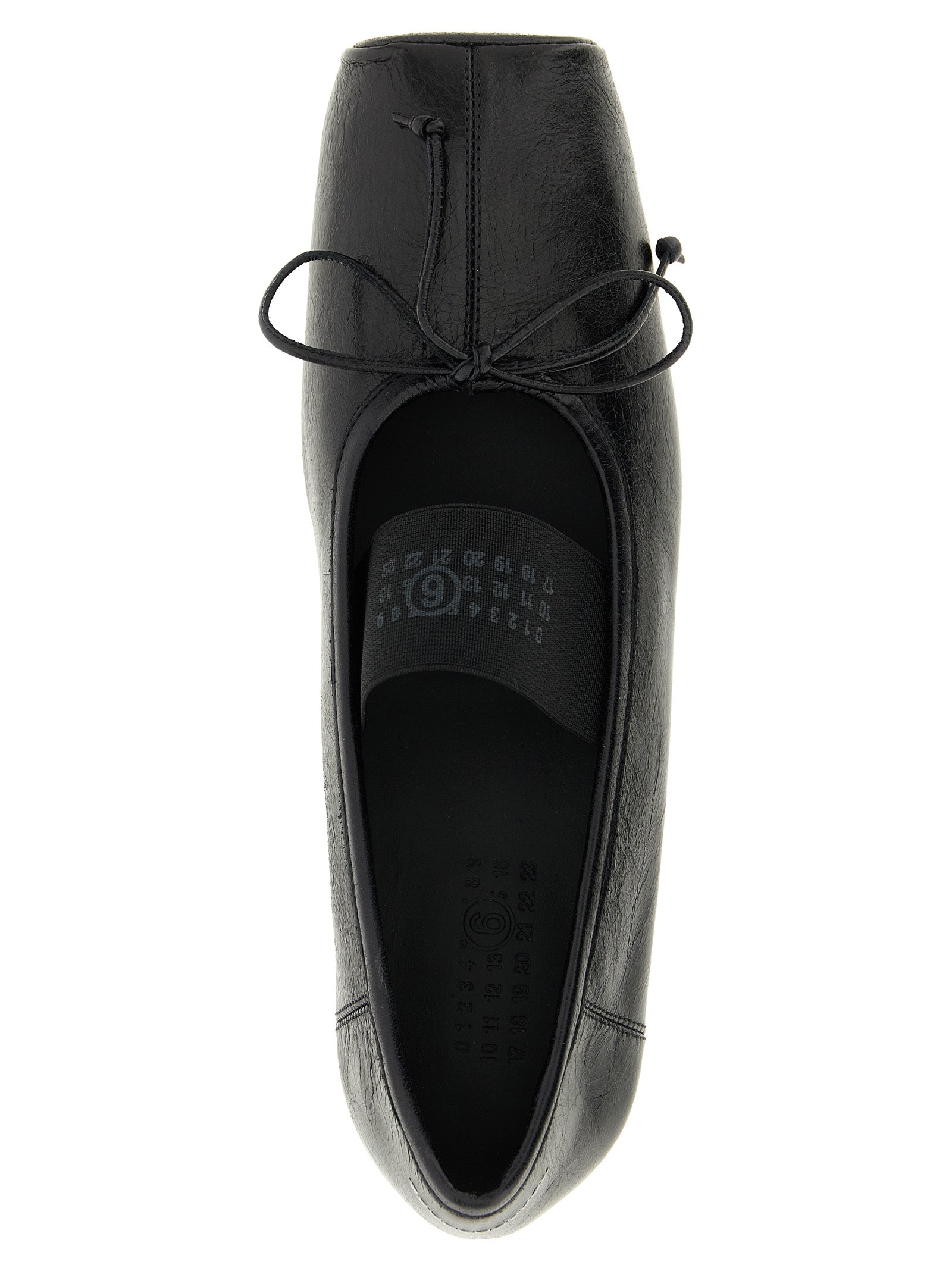 Ballet flats Black Calfskin Leather (bos Taurus) Flat Shoes