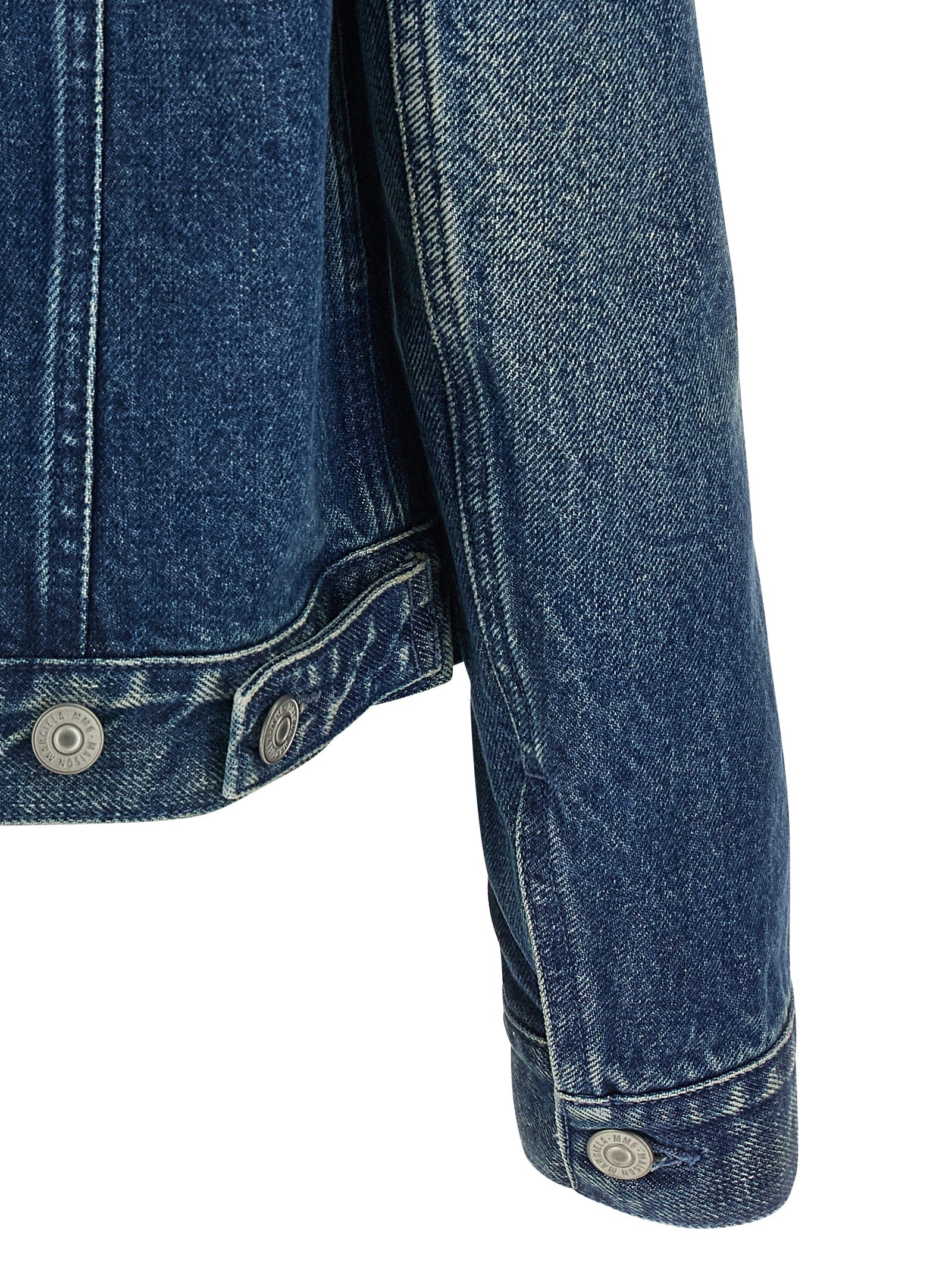 Numeric Signature Mm6 Jacket Blue Cotton Down Jacket, Parka, Casual