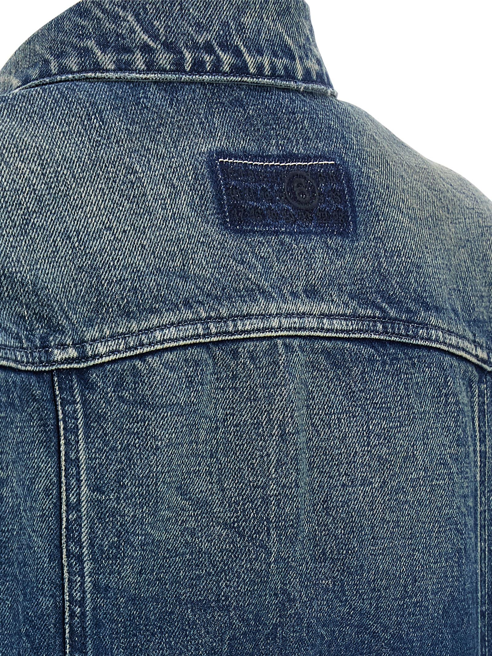 Numeric Signature Mm6 Jacket Blue Cotton Down Jacket, Parka, Casual