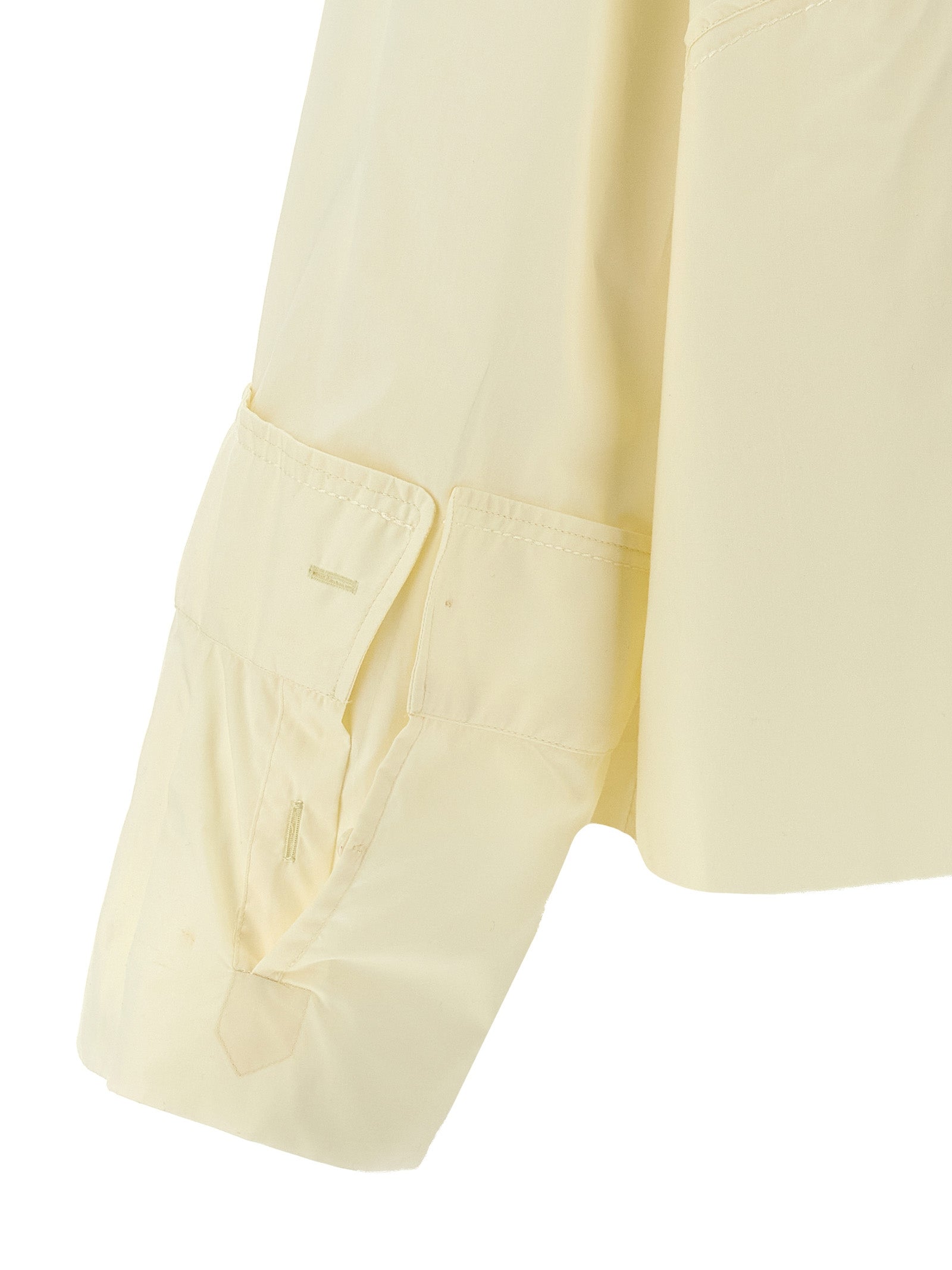 Logo print shirt White Cotton Shirt, Blouse