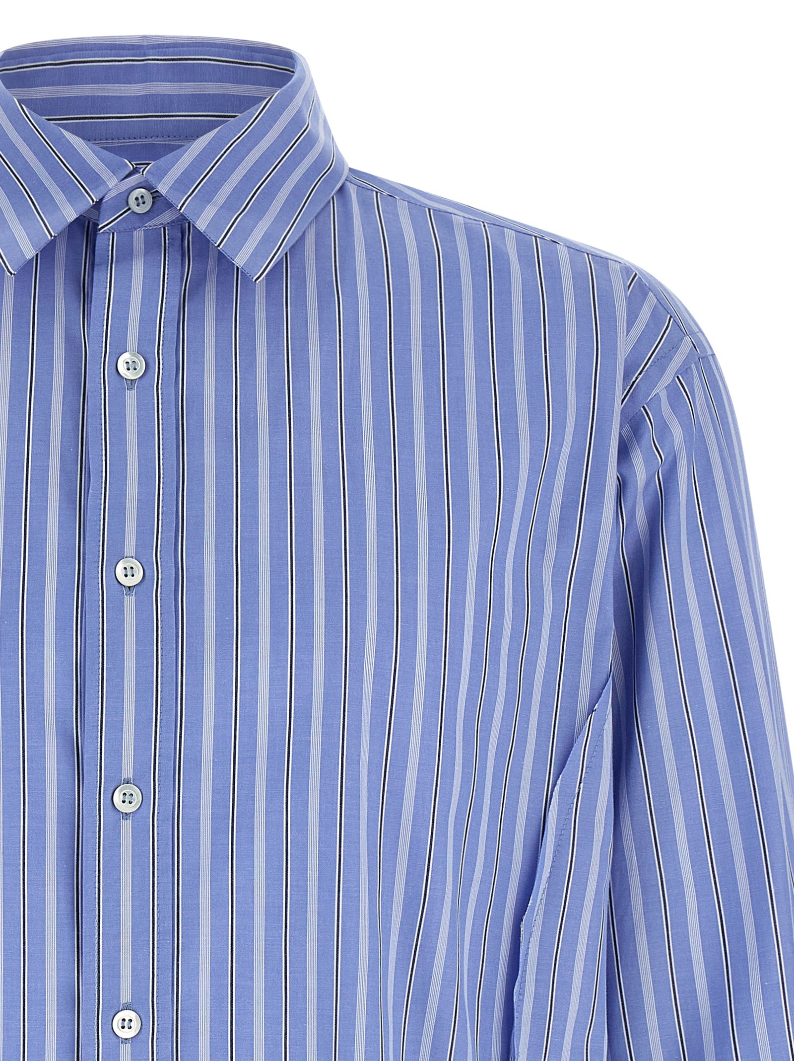 Striped cotton shirt Light Blue Shirt, Blouse