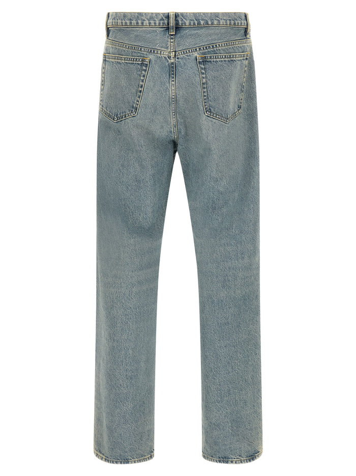 Taped Jeans Blue Cotton