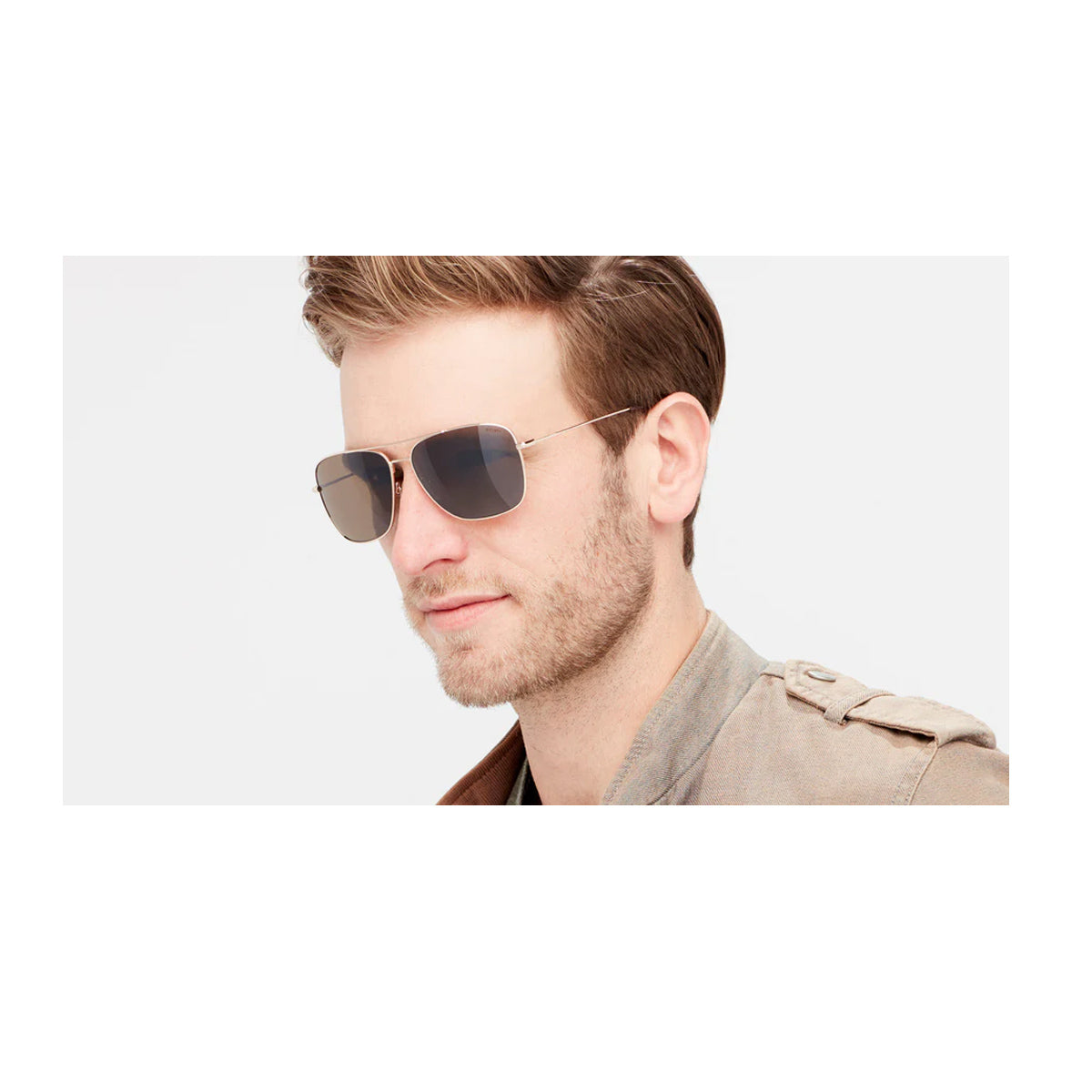 Revo Harbor Re1082 04br Oro Metal Occhiali Sole