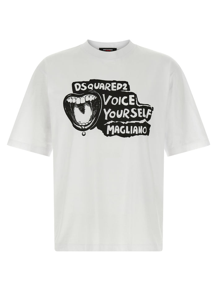 T-shirt capsule Magliano x Dsquared2 White/black Cotton