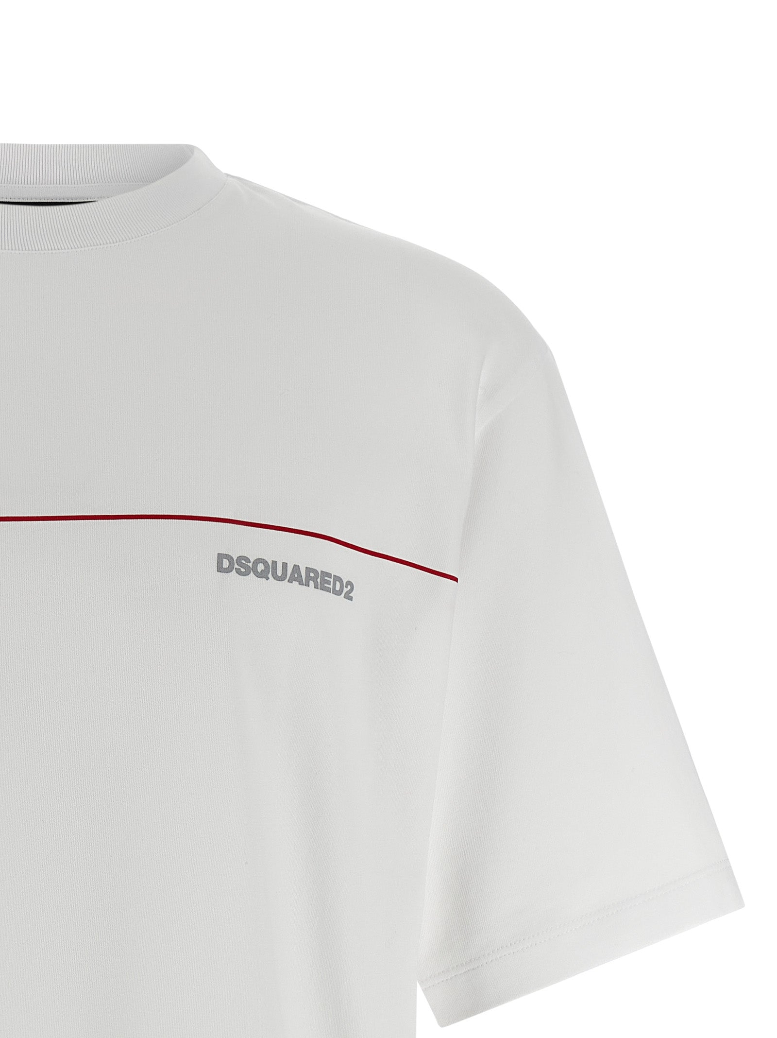Printed T-shirt White Cotton