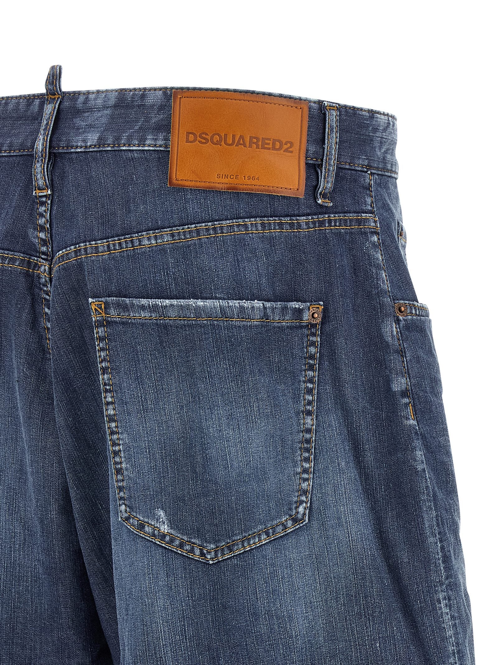 Boxer Bermuda Shorts Blue Cotton Bermuda
