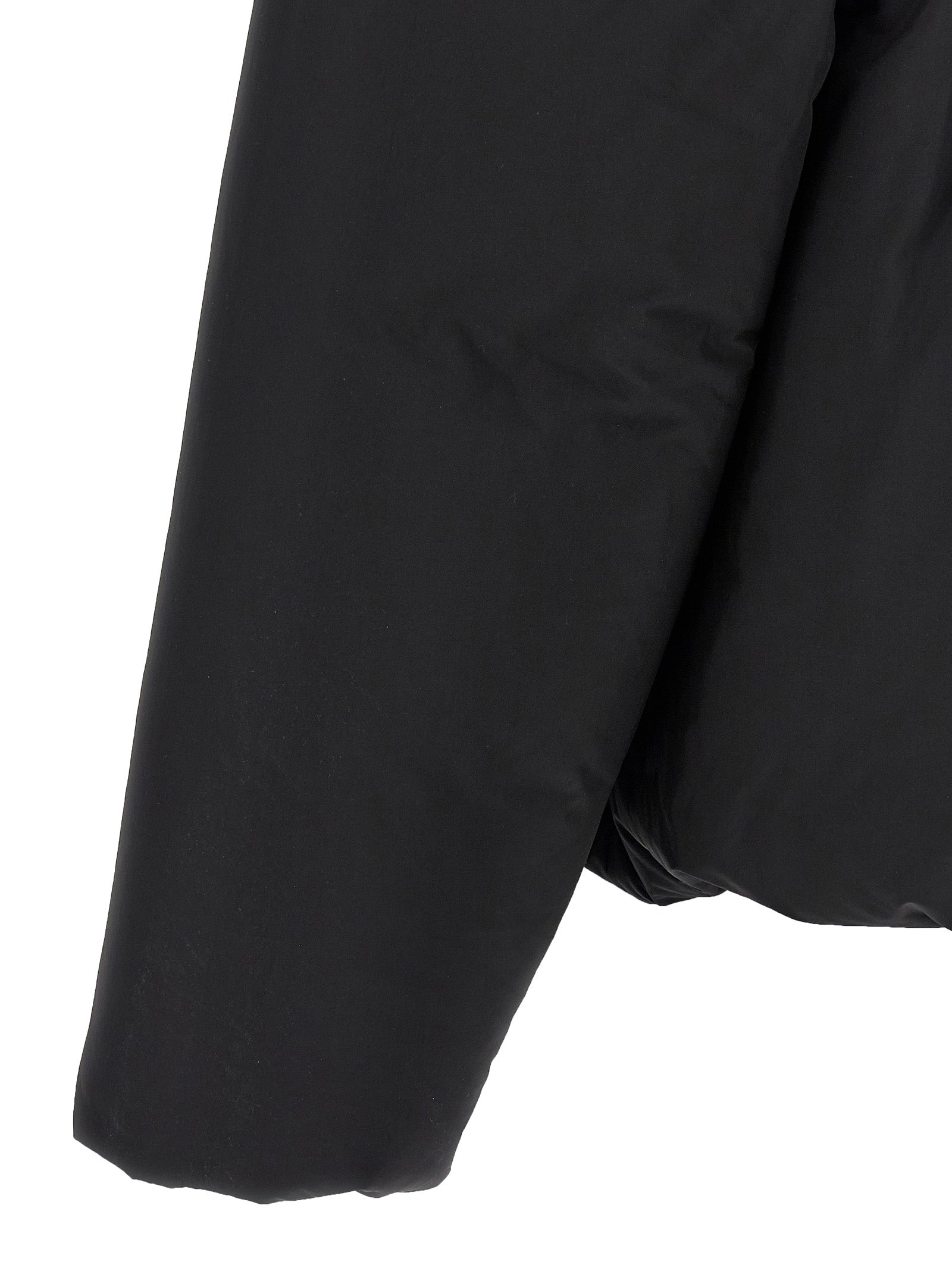 Ball Nylon Puffer down jacket Black Polyester Jacket, Parka, Casual