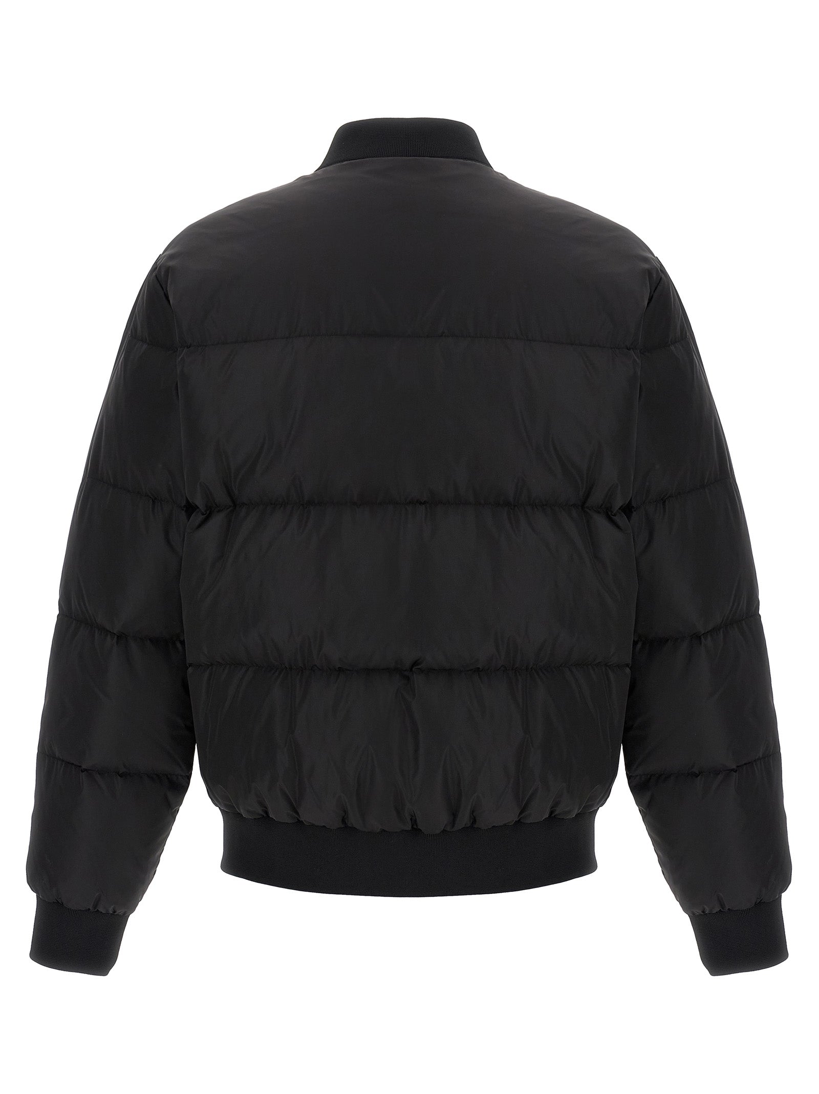 Padded bomber jacket Black Polyamide Down Jacket, Parka, Casual